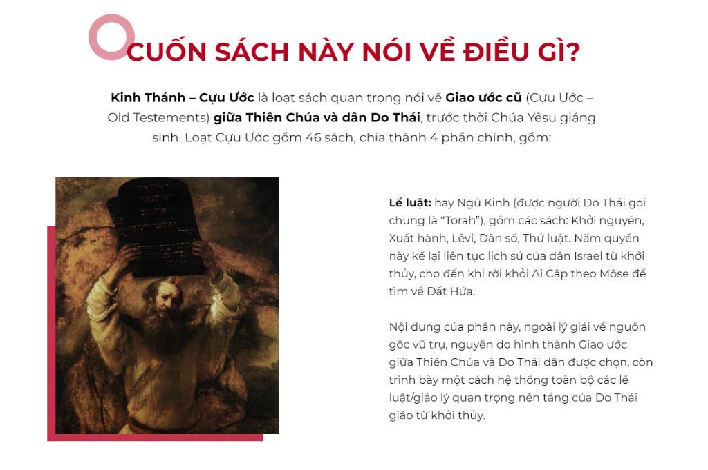 Kinh Thánh Cựu Ước - Linh mục Giuse Nguyễn Thế Thuấn - Bản Quyền
