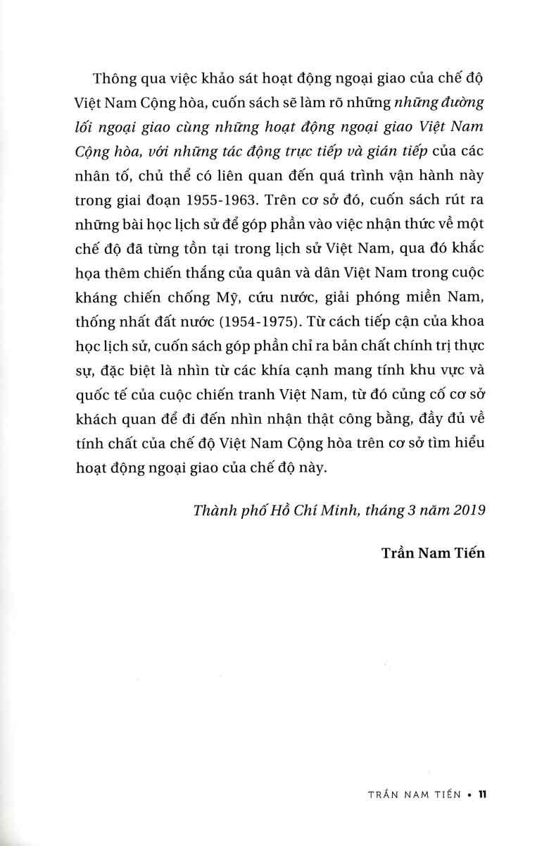 Ngoại Giao Của Chính Quyền Sài Gòn