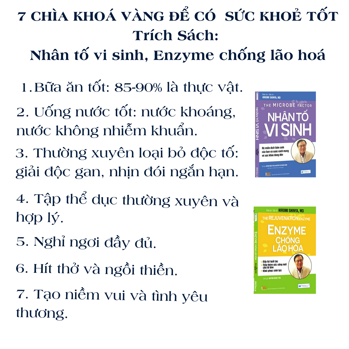 (TB) Sách Nhân tố vi sinh - Bác sĩ Hiromi Shinya