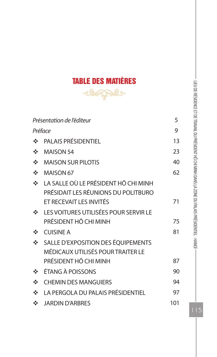Lieu de residence et de travail du pesident Ho Chi Minh dans la zone du palais presidentiel - Hà Nội