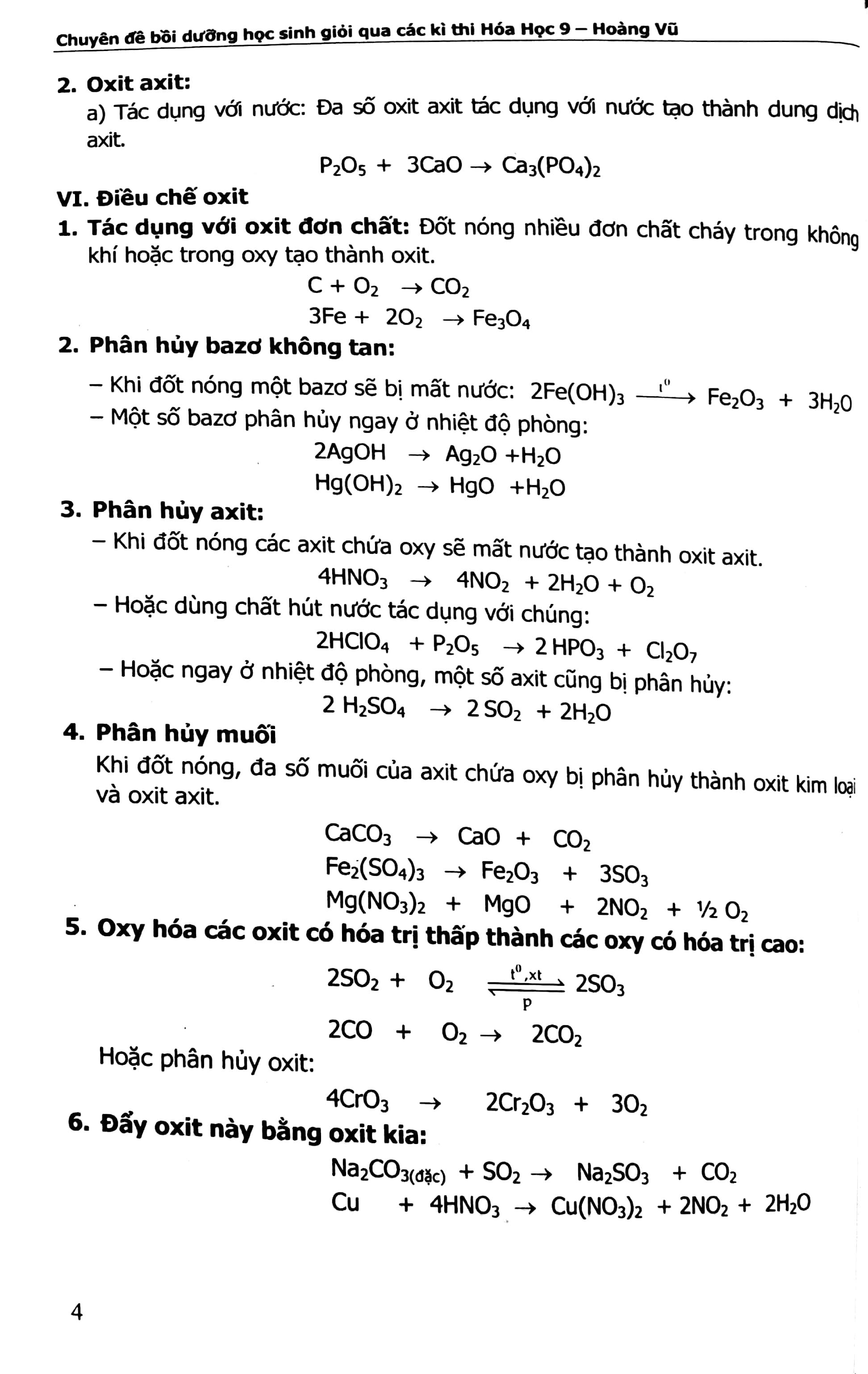 Chuyên Đề Bồi Dưỡng Học Sinh Giỏi Qua Các Kỳ Thi Hóa Học Lớp 9