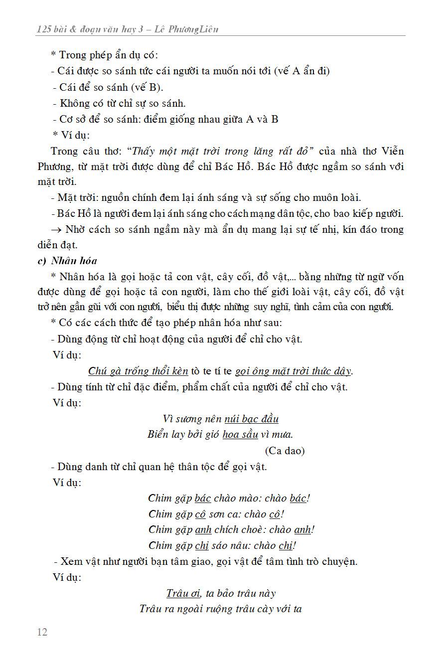 125 Bài Và Đoạn Văn Hay 3