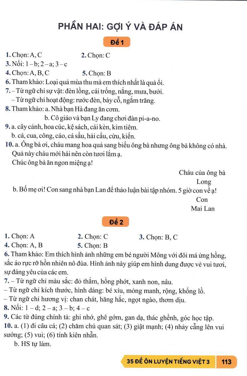 Sách - 35 Đề Ôn Luyện Tiếng Việt 3