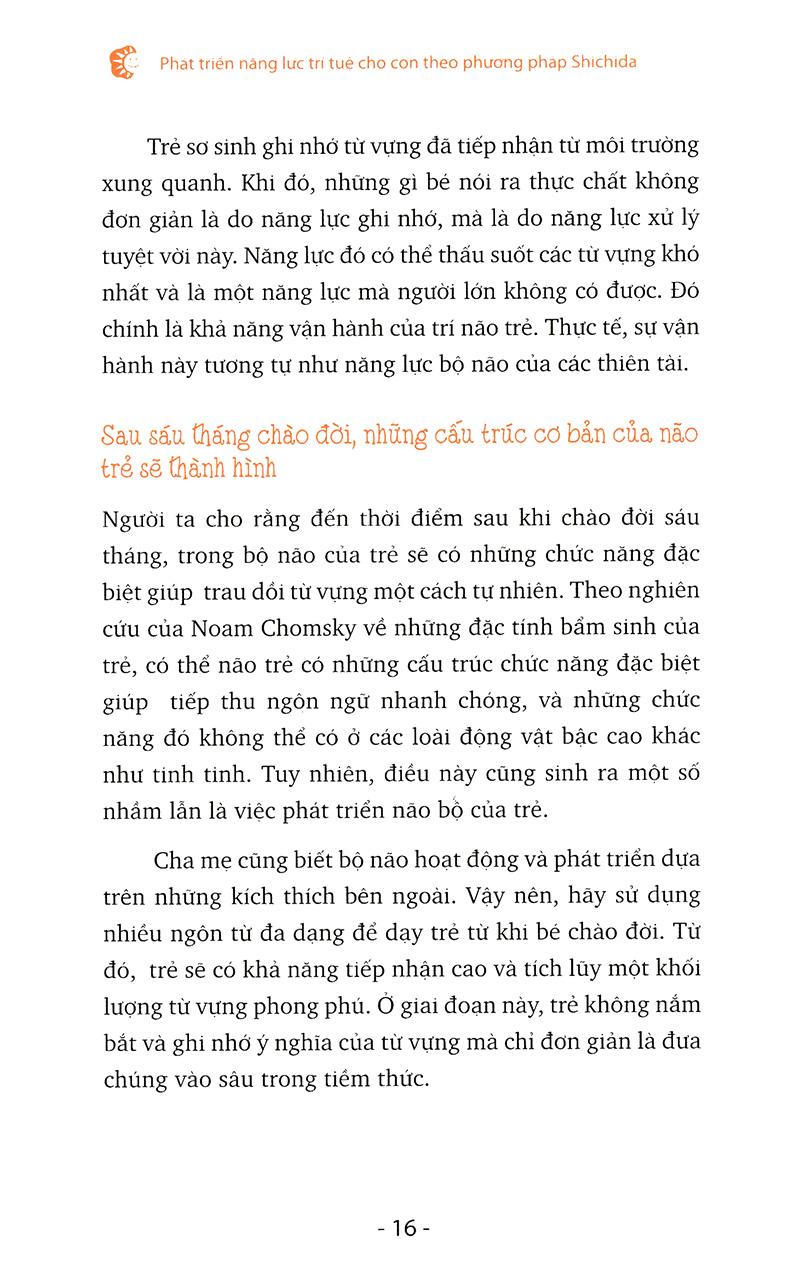 Sách Phát Triển Năng Lực Trí Tuệ Cho Con Theo Phương Pháp Shichida (Dành Cho Trẻ Dưới 7 Tuổi)