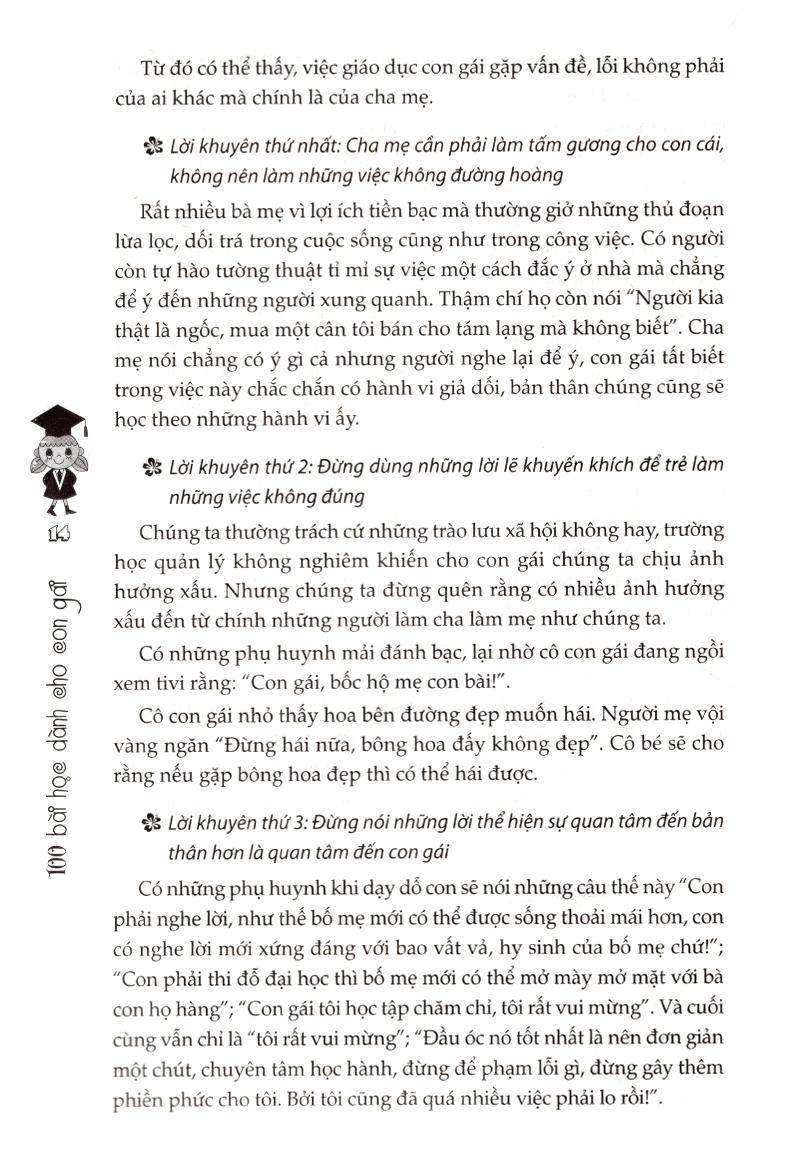 100 Bài Học Dành Cho Con Gái (Tái Bản)