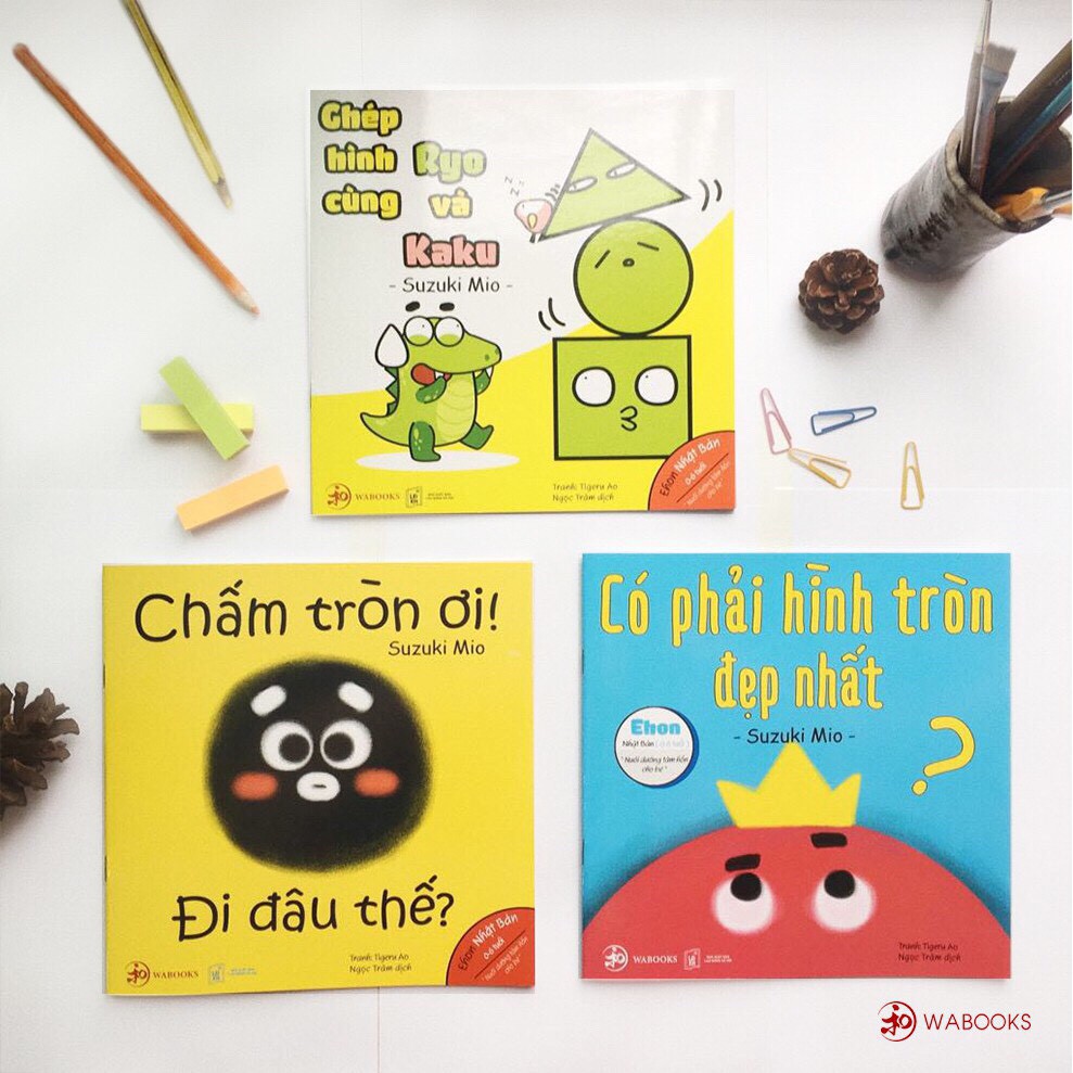 Combo 7 cuốn sách Ehon Điều kỳ diệu của hình khối và Đồ vật quanh bé
