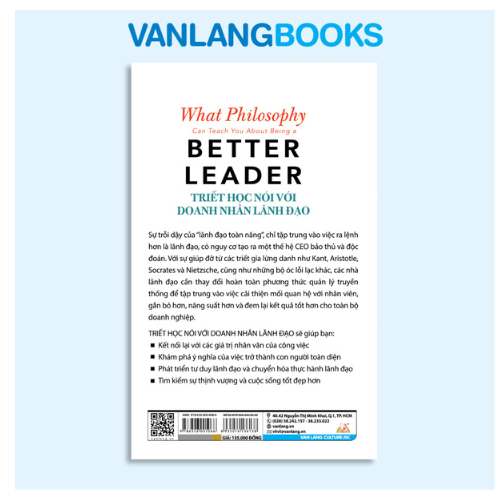 Triết Học Nói Với Doanh Nhân Lãnh Đạo - Vanlangbooks