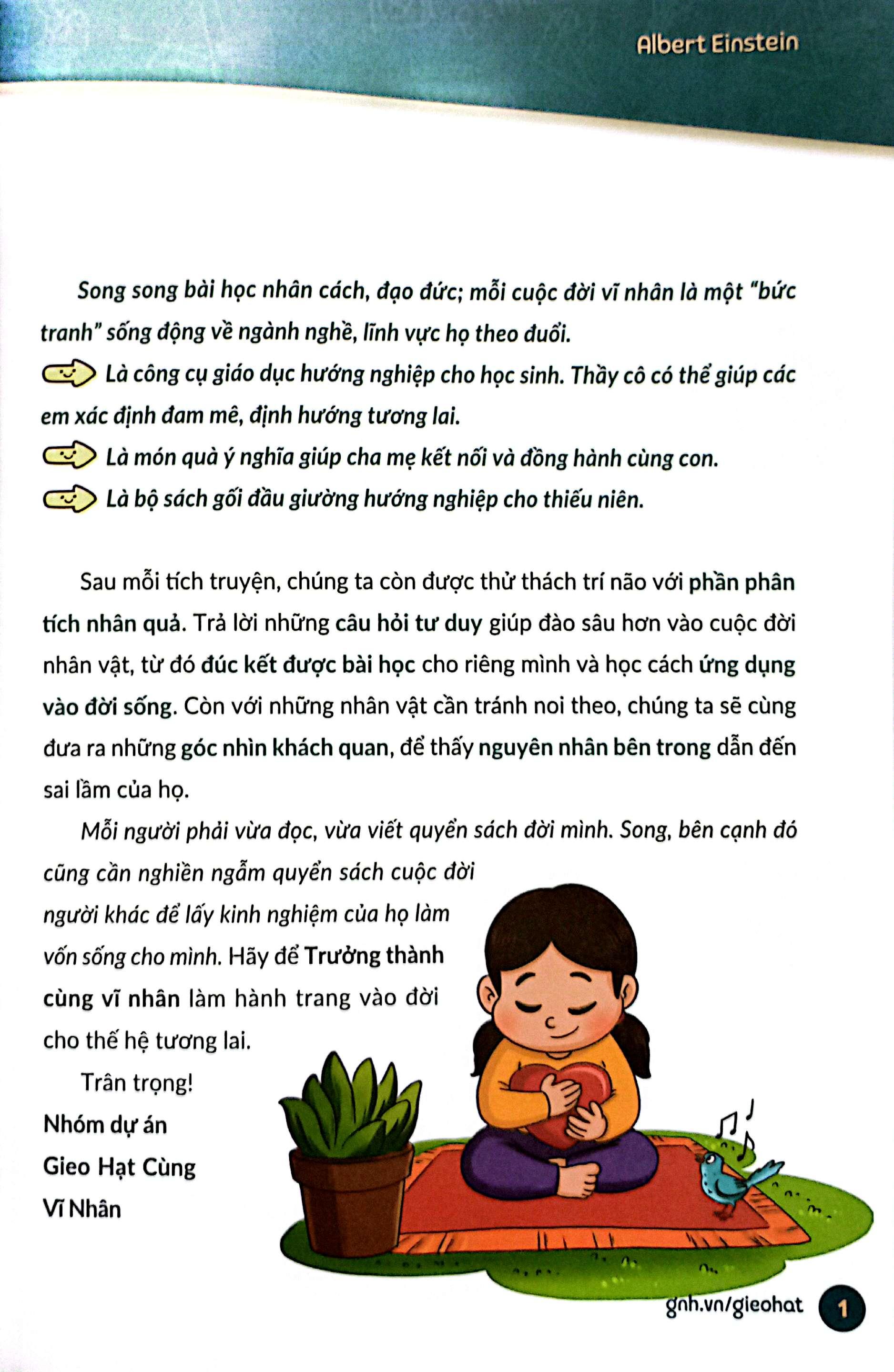 Sách - Trưởng Thành Cùng Vĩ Nhân 3 - Nhà Khoa Học Và Danh Y - Albert Einstein