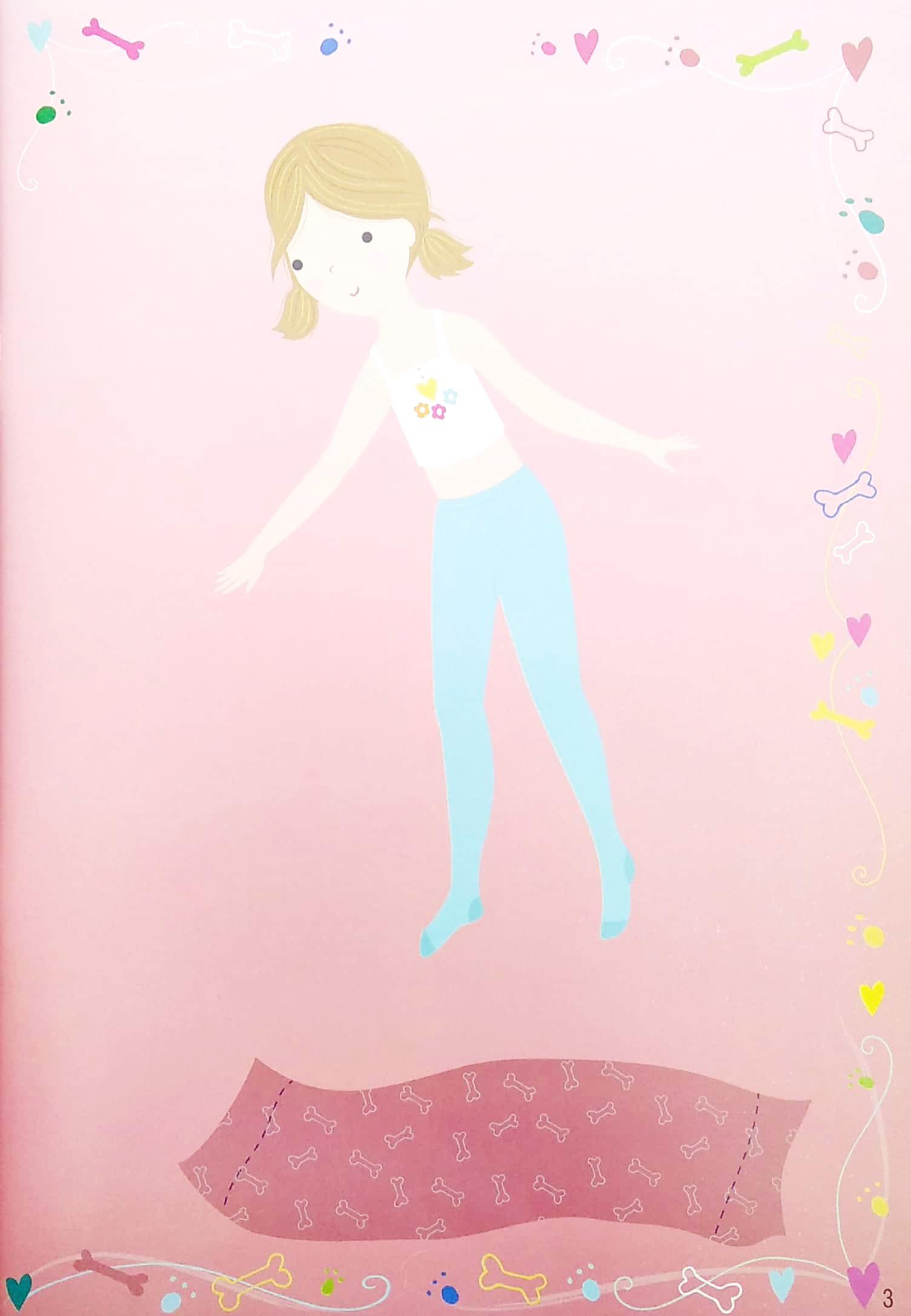 Sticker Dolly Dressing - Dán Hình Sáng Tạo Trang Phục Búp Bê - Cún Con