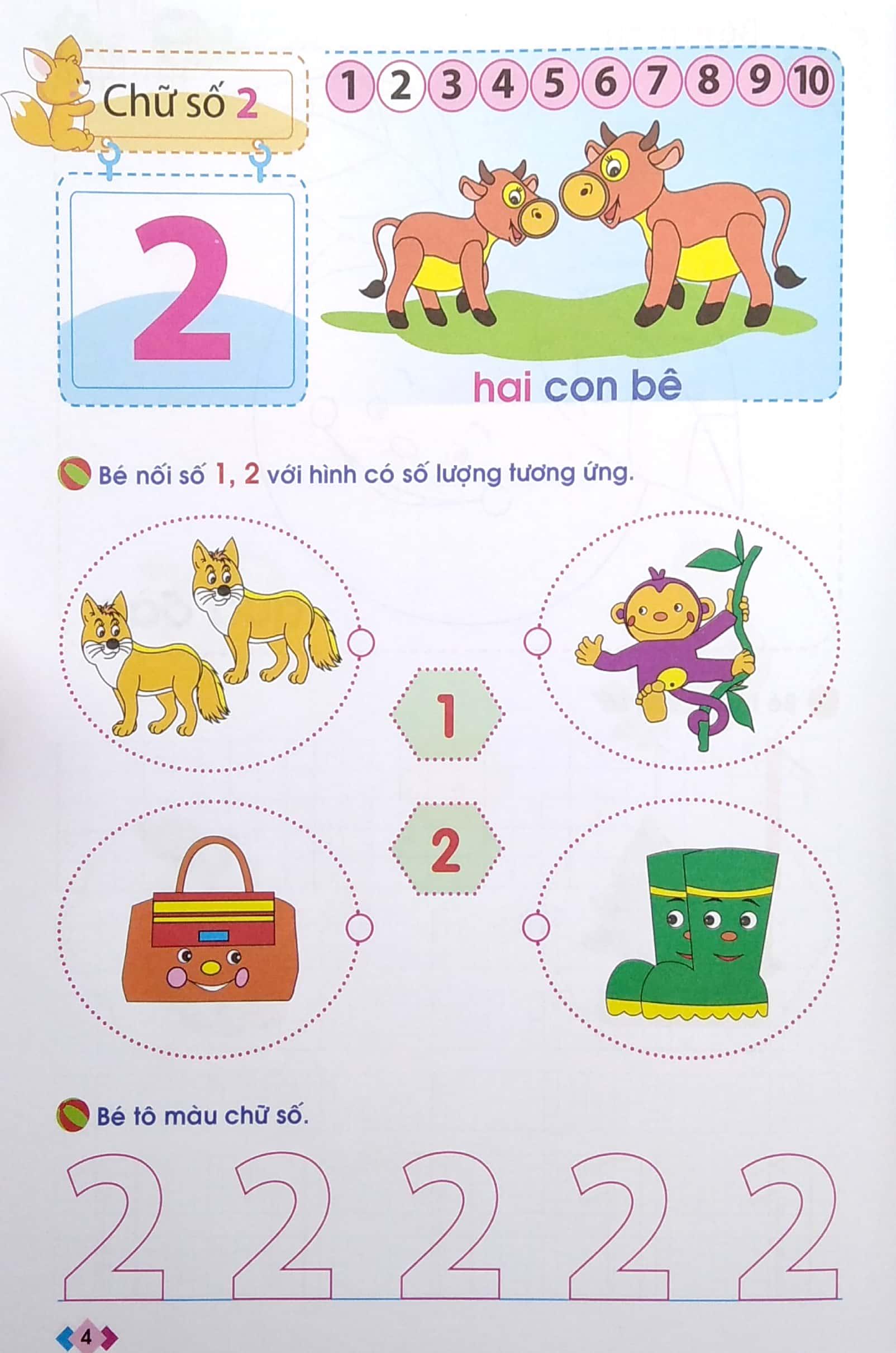 Vở Bé Làm Quen Với Chữ Số ( 4-5 Tuổi)