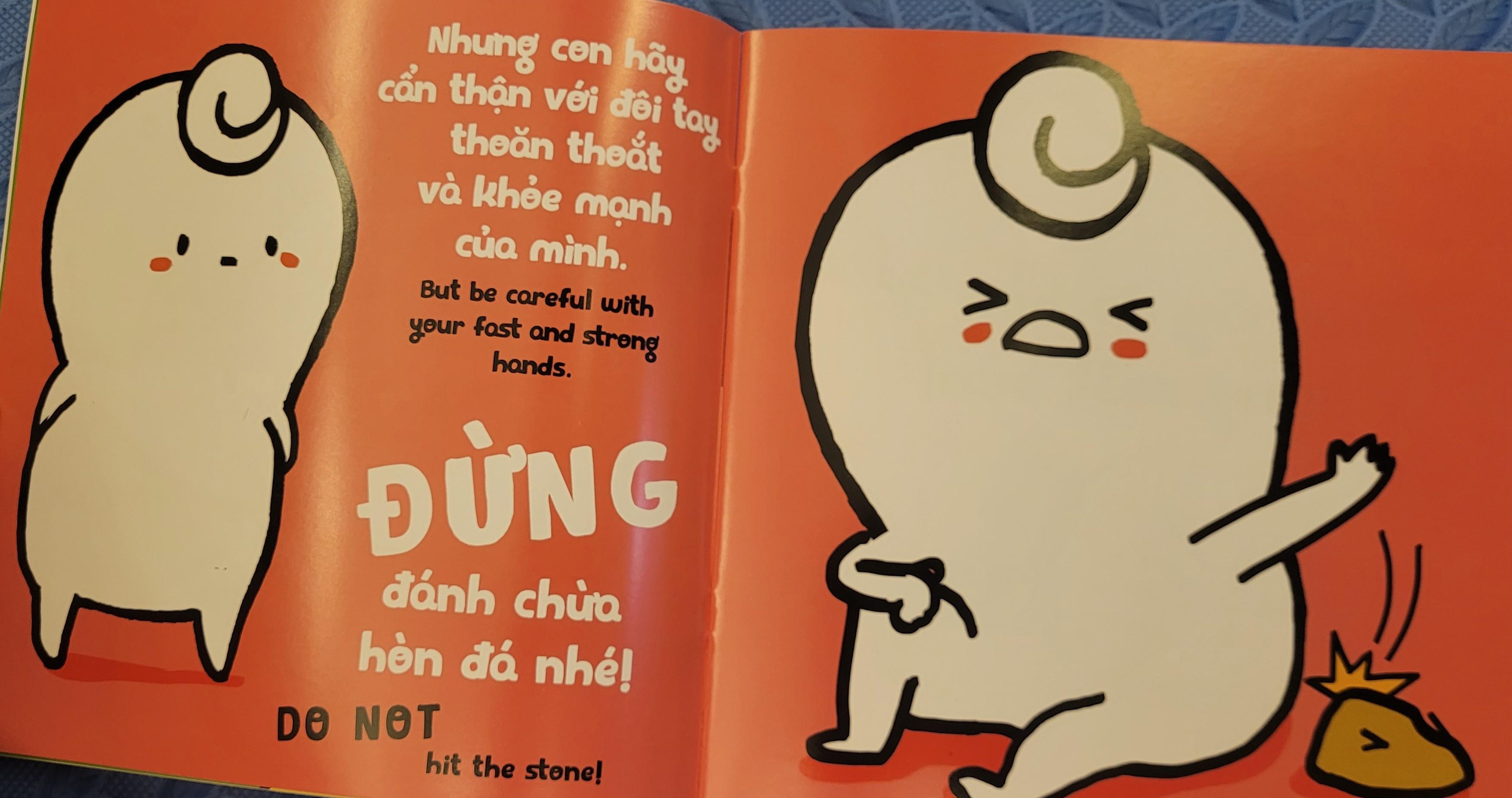Sách Ehon Miu Bé Nhỏ Phần 1 Song Ngữ - Đừng Đánh Chừa Nhé Song Ngữ