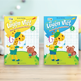 Sách- Combo  2 cuốn Sách Luyện Viết Tiền Tiểu Học quyển 1 và 2 (Hành trang cho bé vào Lớp 1)
