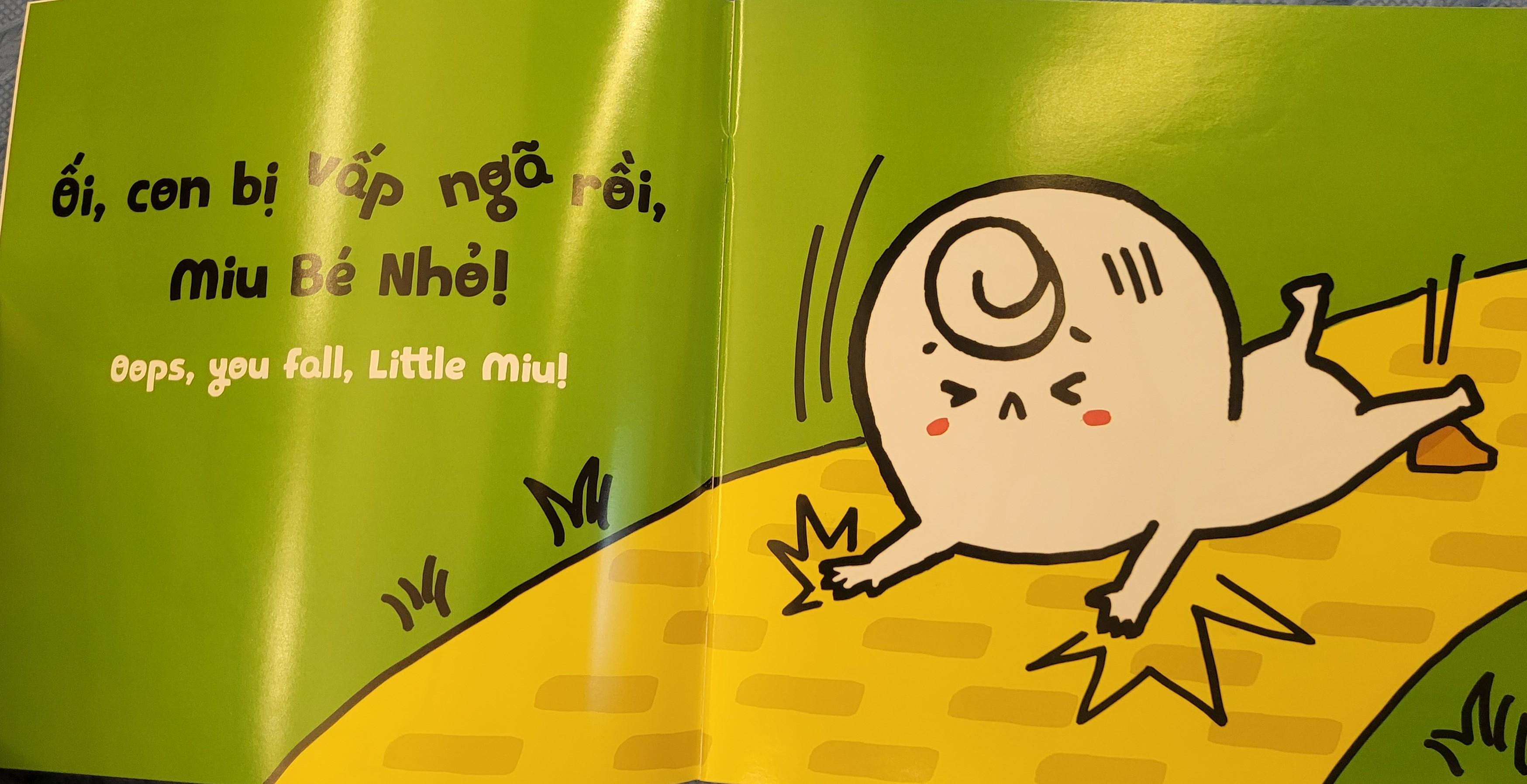 Sách Ehon Miu Bé Nhỏ Phần 1 Song Ngữ - Đừng Đánh Chừa Nhé Song Ngữ