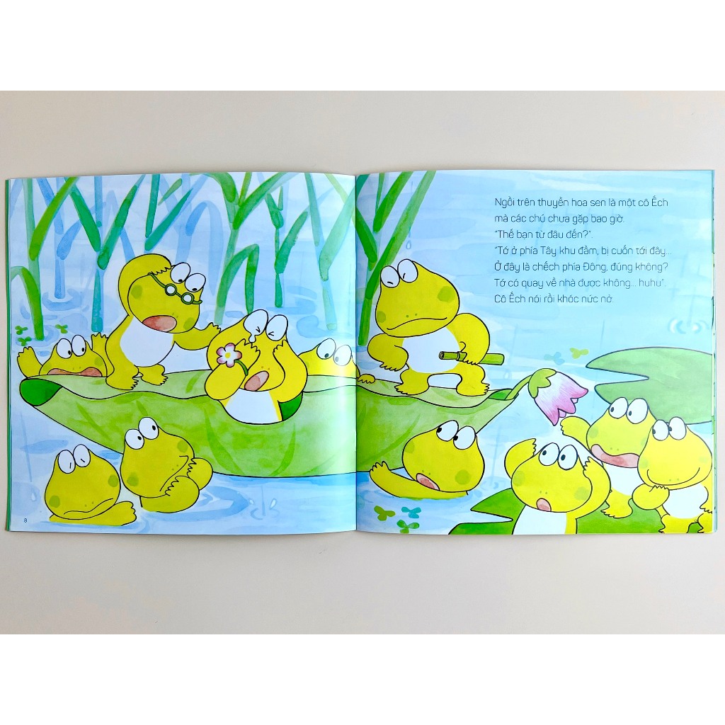 Bộ Sách Ehon Cho Bé Từ 3 Đến 6 Tuổi - Mười Chú Ếch (Combo 06 Tập) - Bìa Mềm - Ehomebooks