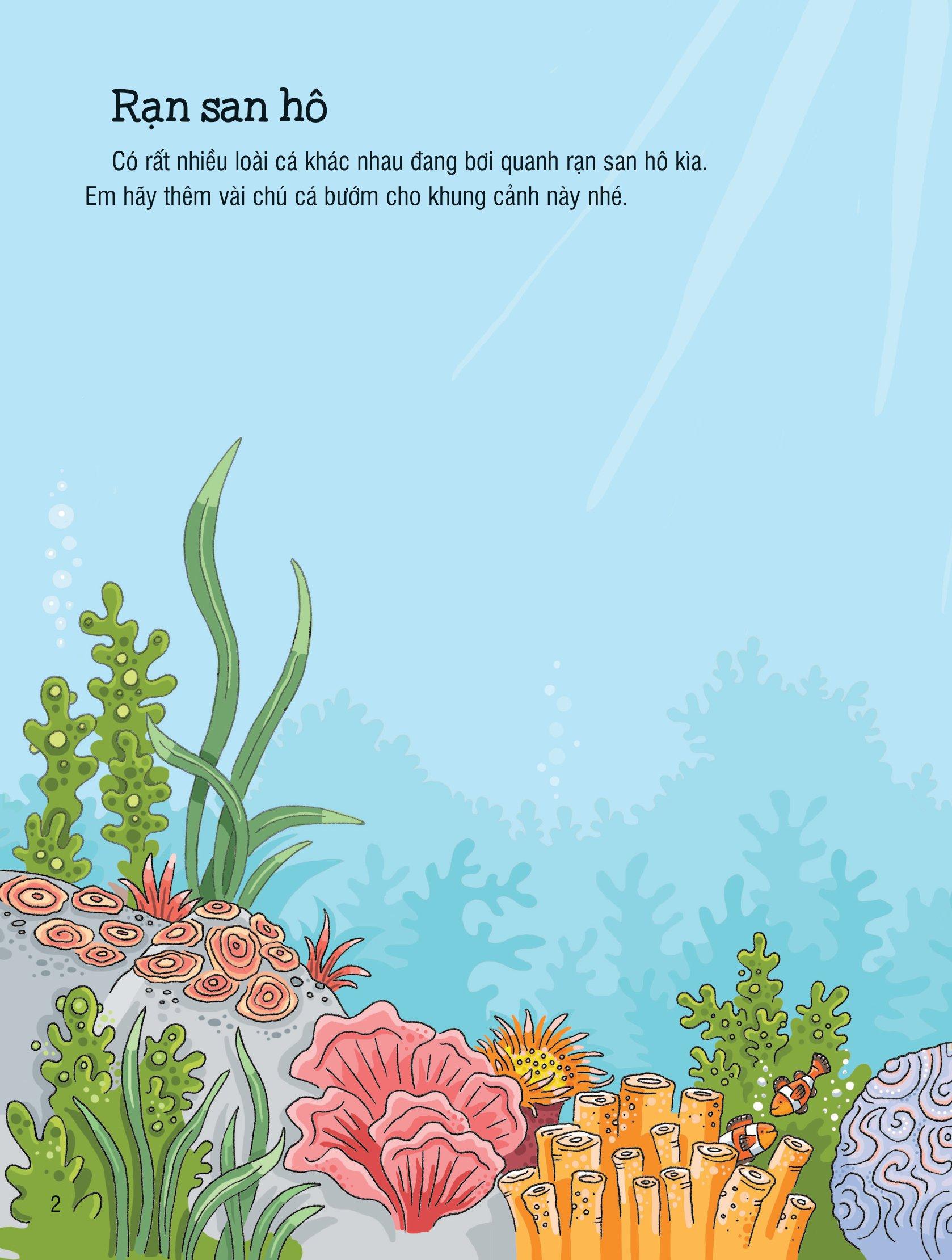 First Sticker Book - Sách Dán Hình Đầu Đời Cho Bé - Đại Dương