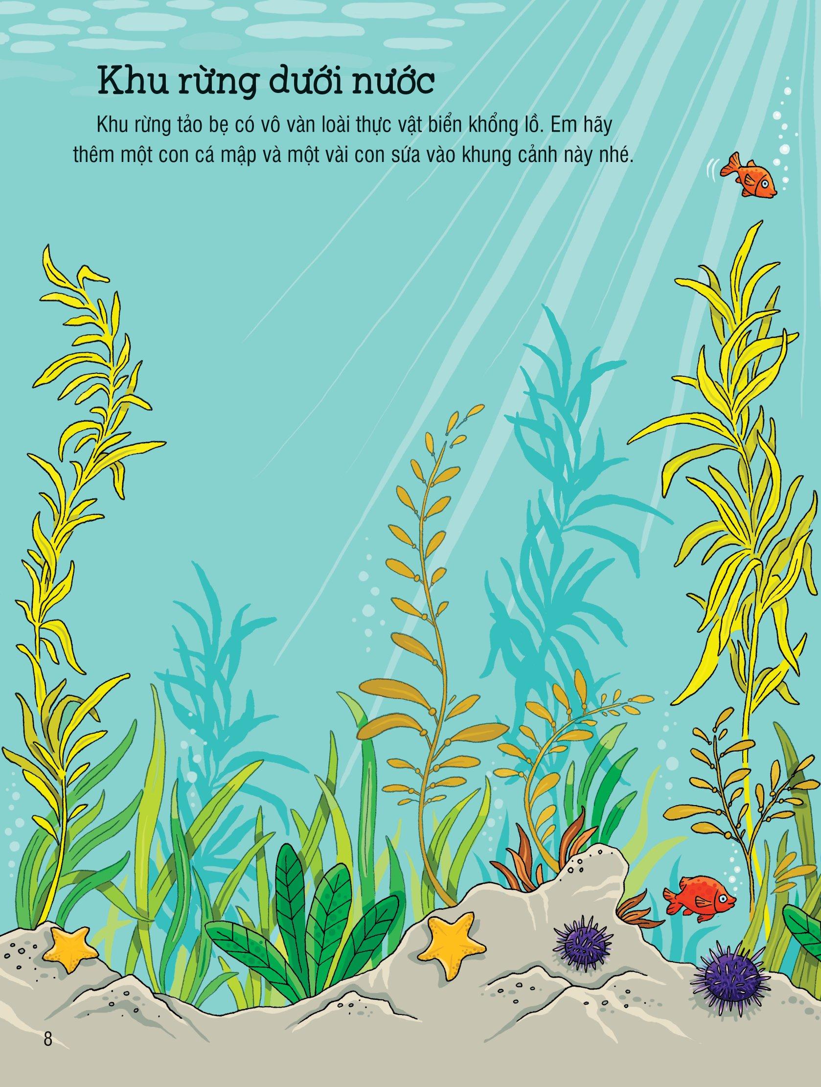 First Sticker Book - Sách Dán Hình Đầu Đời Cho Bé - Đại Dương