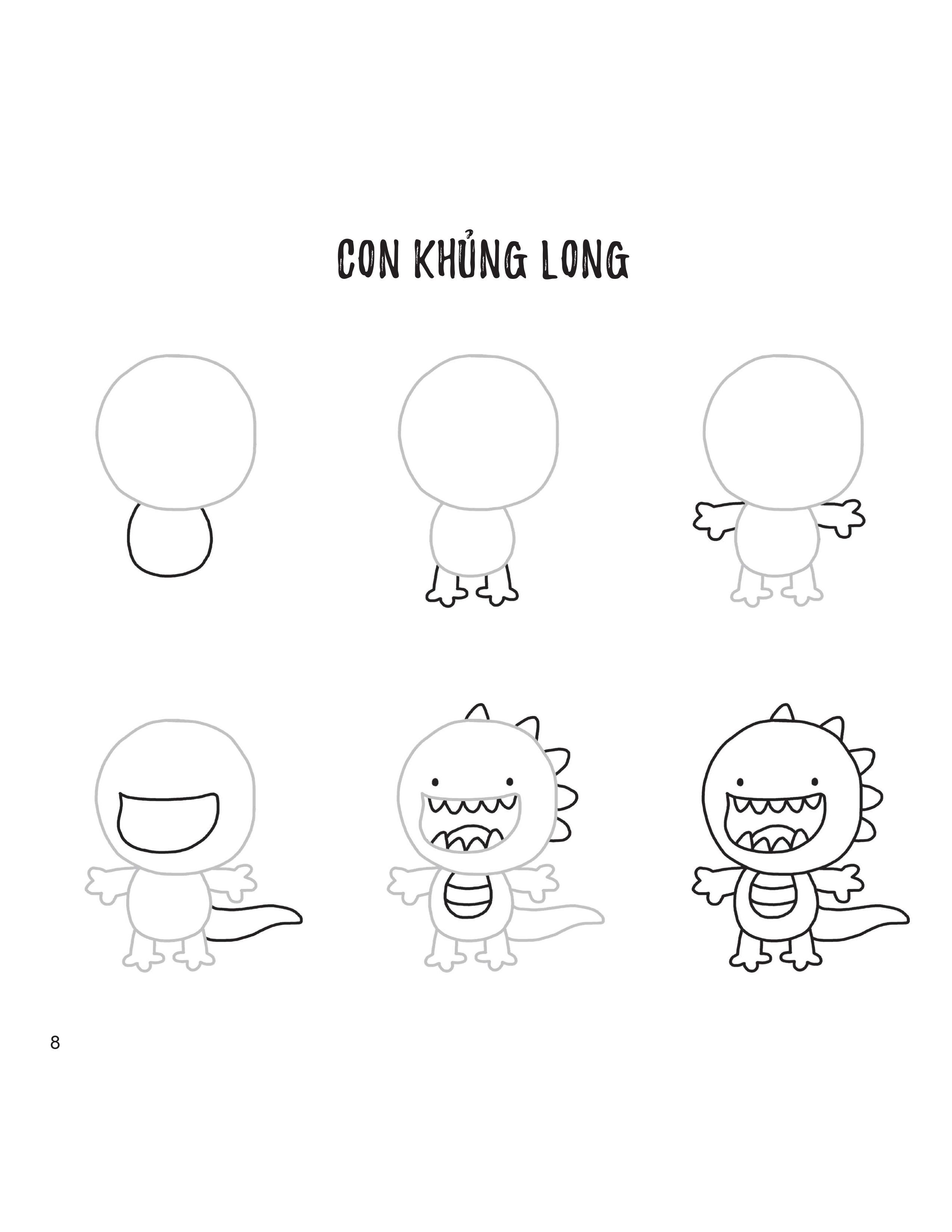 Draw Kawaii In 5 Simple Steps - Vẽ Theo Phong Cách Kawaii Với 5 Bước Đơn Giản