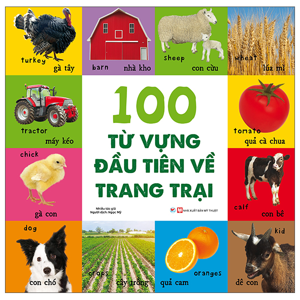 Combo 6 cuốnTừ vựng đầu tiên cho bé (Từ vựng, phương tiện, động vật, màu sắc hình dạng số đếm, con số, trang trại (tân việt)
