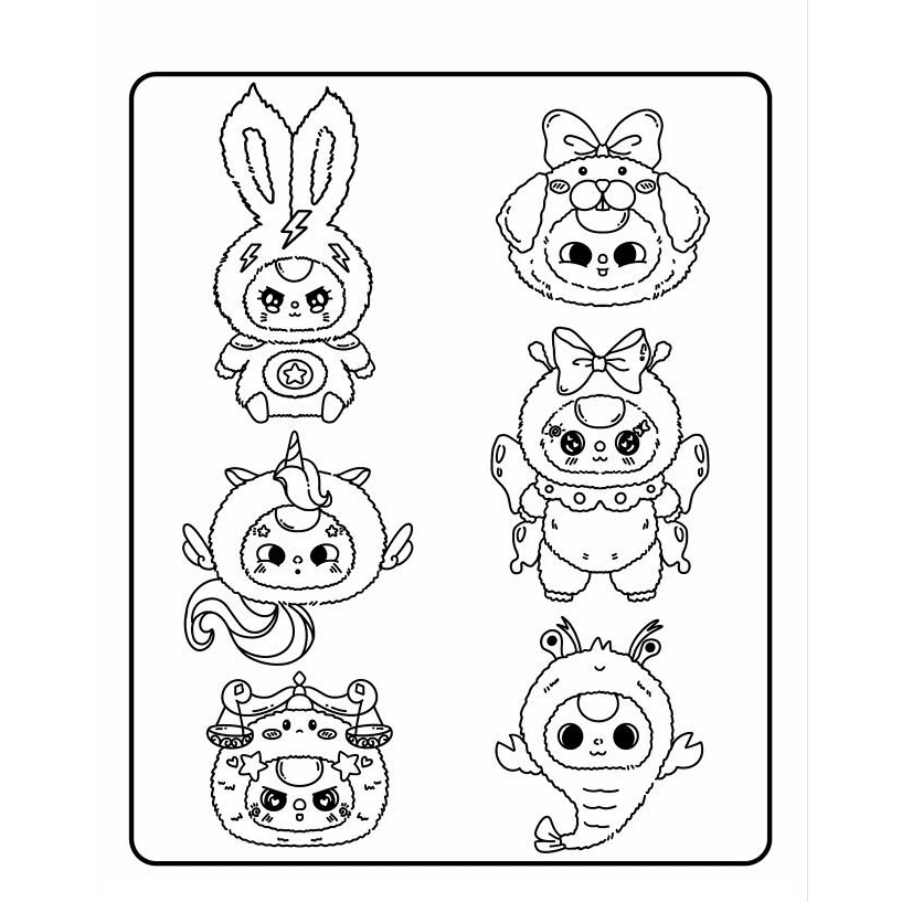 Sách Tô Màu Chữa Lành - Ngôi Làng Hạnh Phúc Của Baby Three - VT