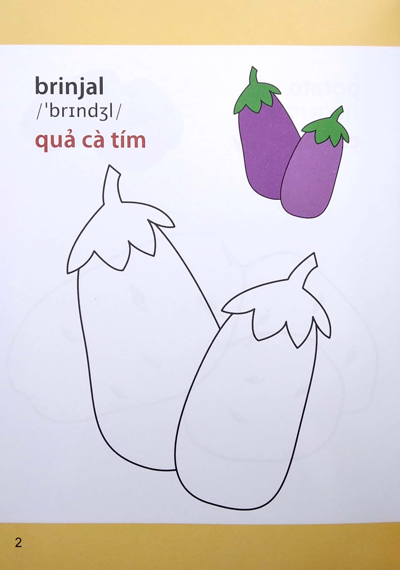 Giờ Học Tô Màu Của Bé - Rau Củ (Siêu Vui Nhộn - Siêu Bổ Ích)
