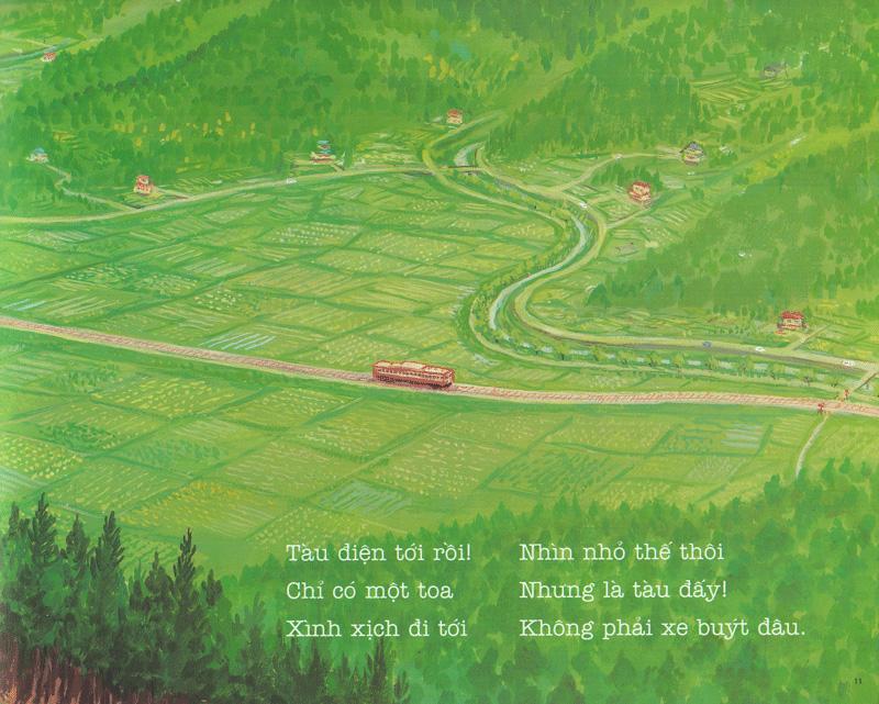 Ehon - Thực Phẩm Tâm Hồn Cho Bé - Tàu Điệntới Rồi (Tái Bản 2021)