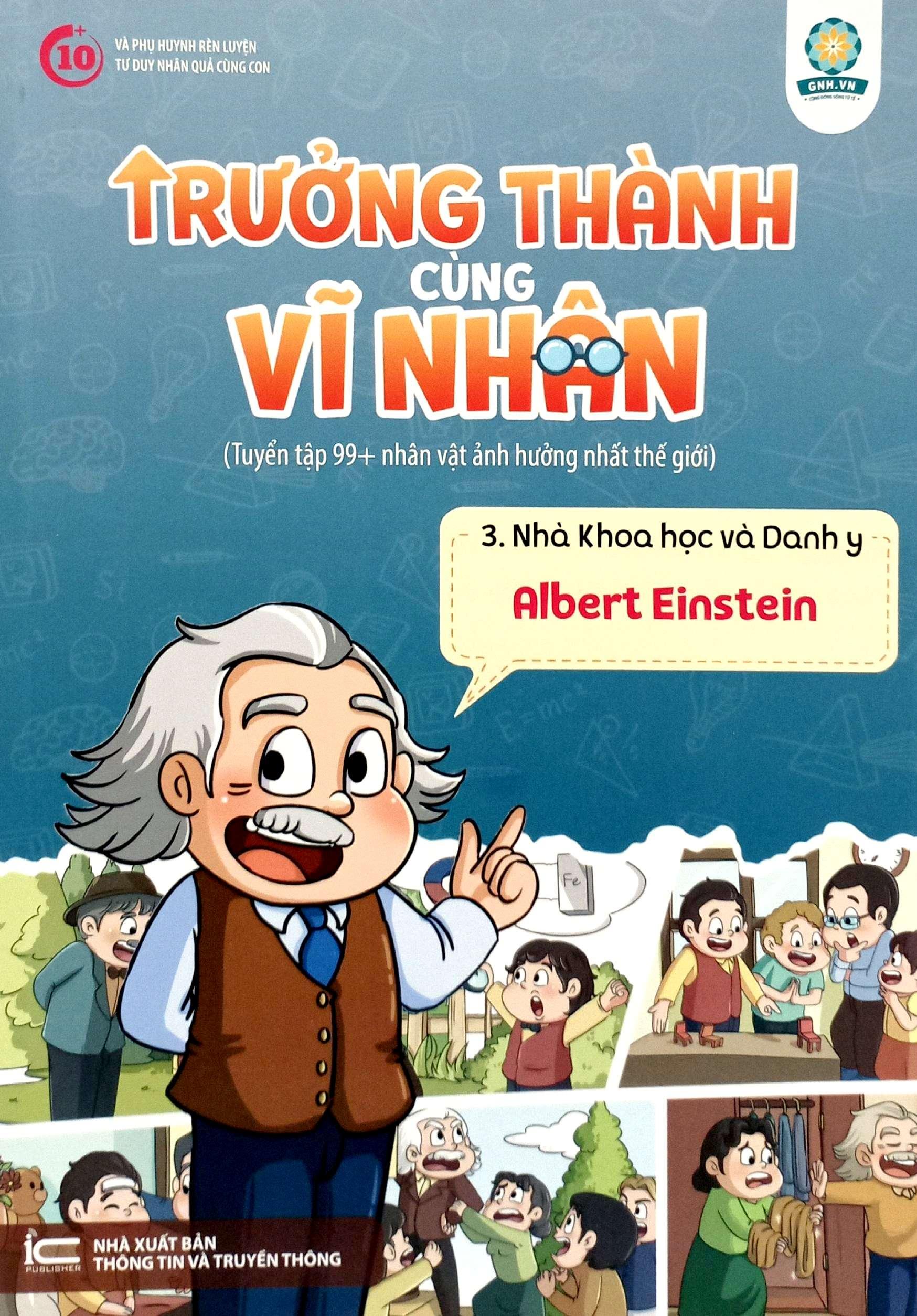Sách - Trưởng Thành Cùng Vĩ Nhân 3 - Nhà Khoa Học Và Danh Y - Albert Einstein