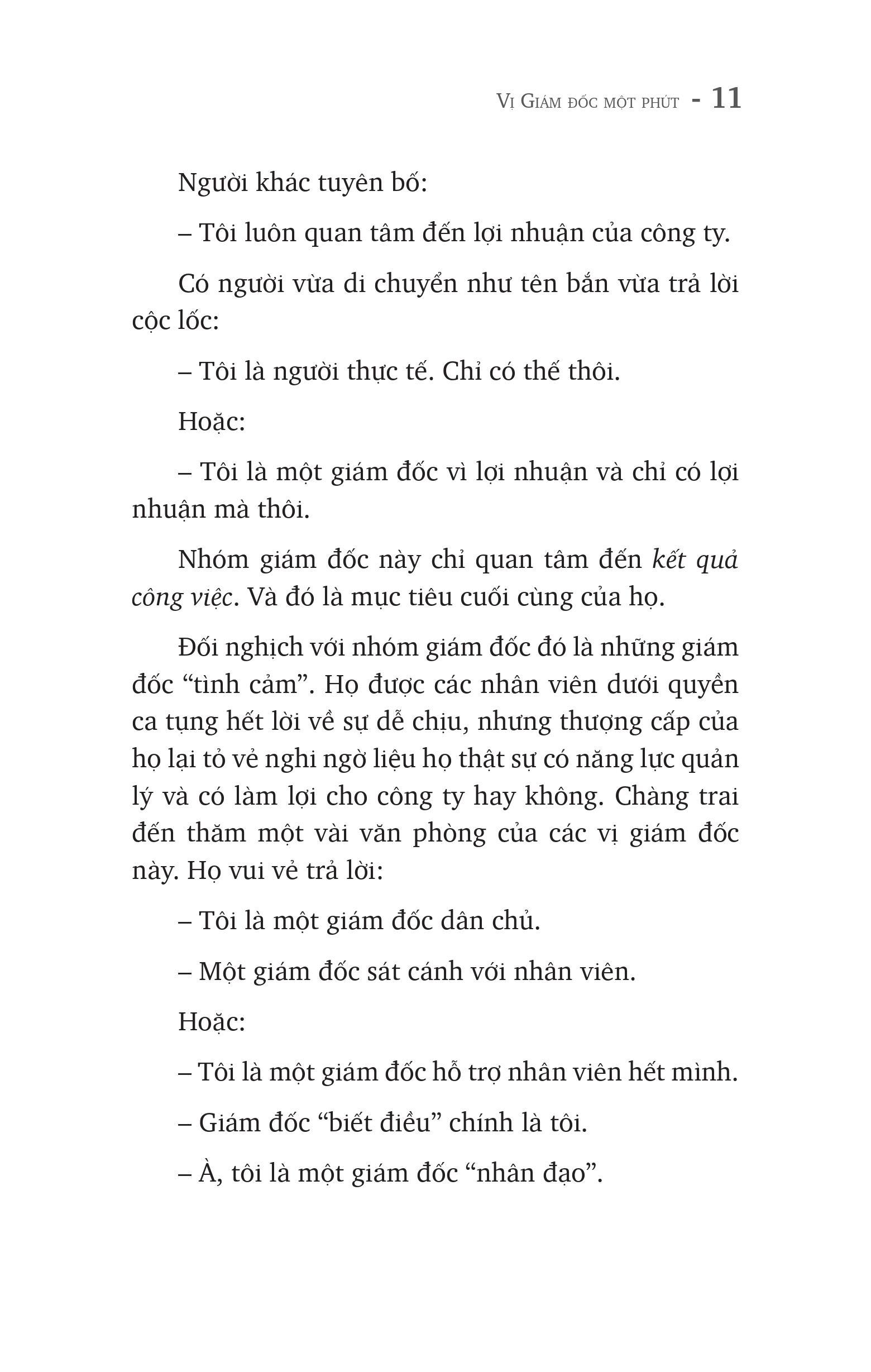 Vị Giám Đốc Một Phút