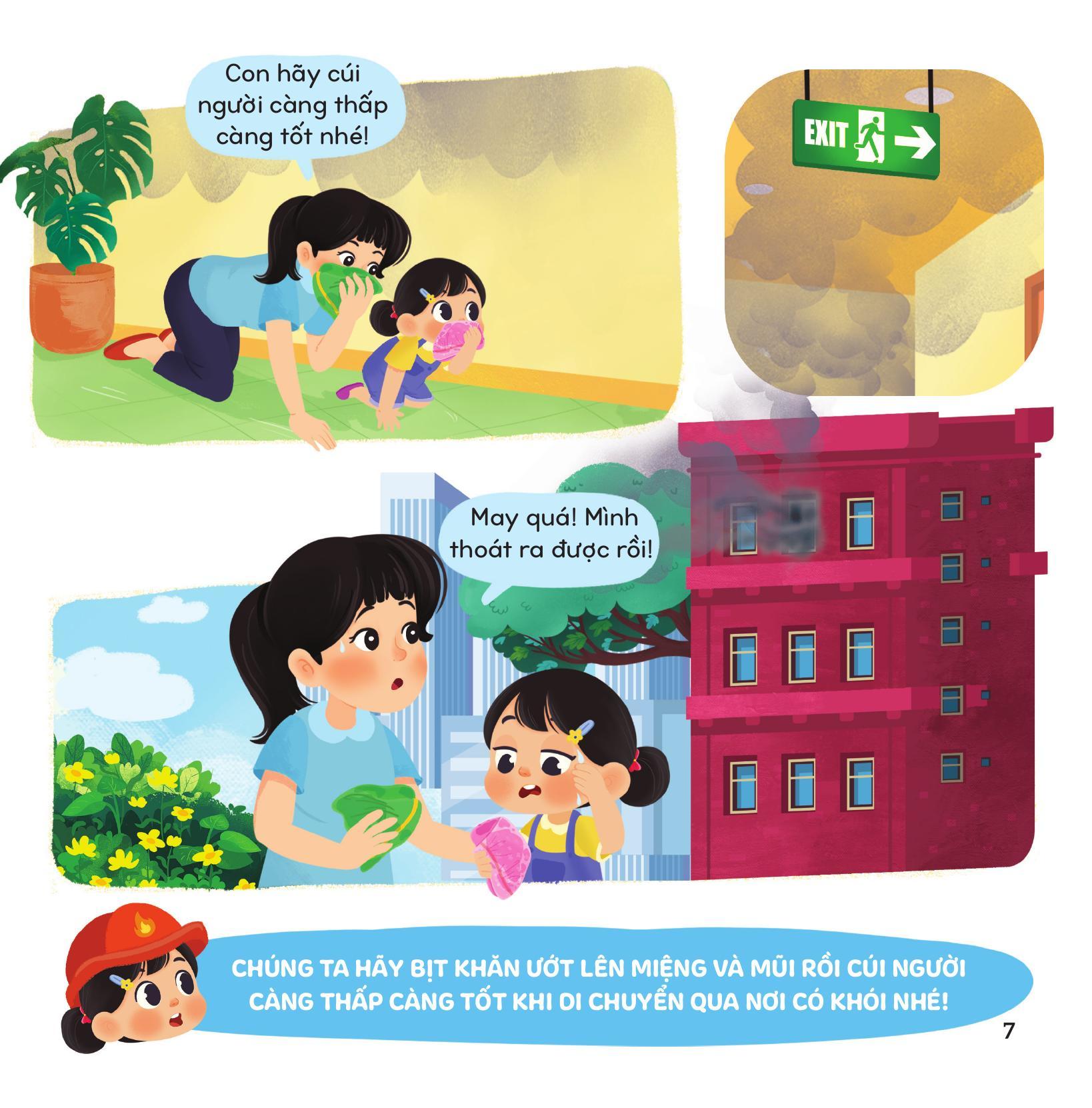 Sách - Bé Giỏi Như Chú Lính Cứu Hỏa - Các Kỹ Năng Chữa Cháy Và Thoát Nạn