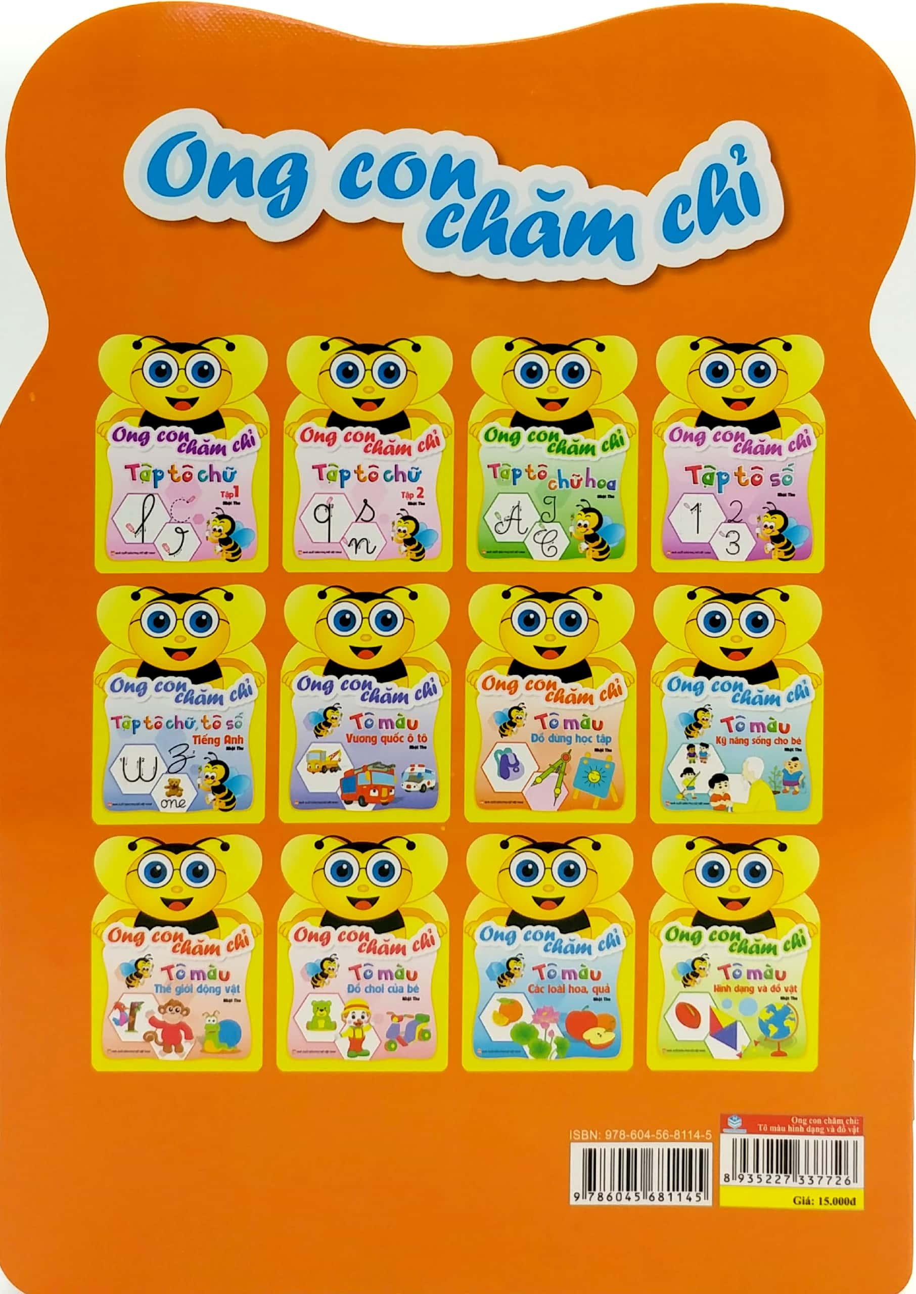 Ong Con Chăm Chỉ - Tô Màu Hình Dạng Và Đồ Vật