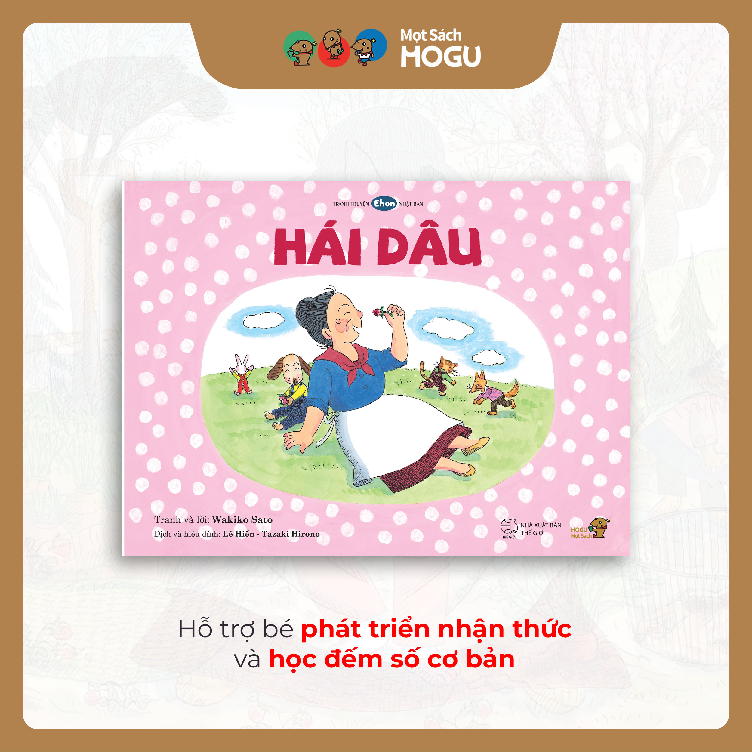 Truyện Ehon bé 3-4-5 tuổi - Hái dâu