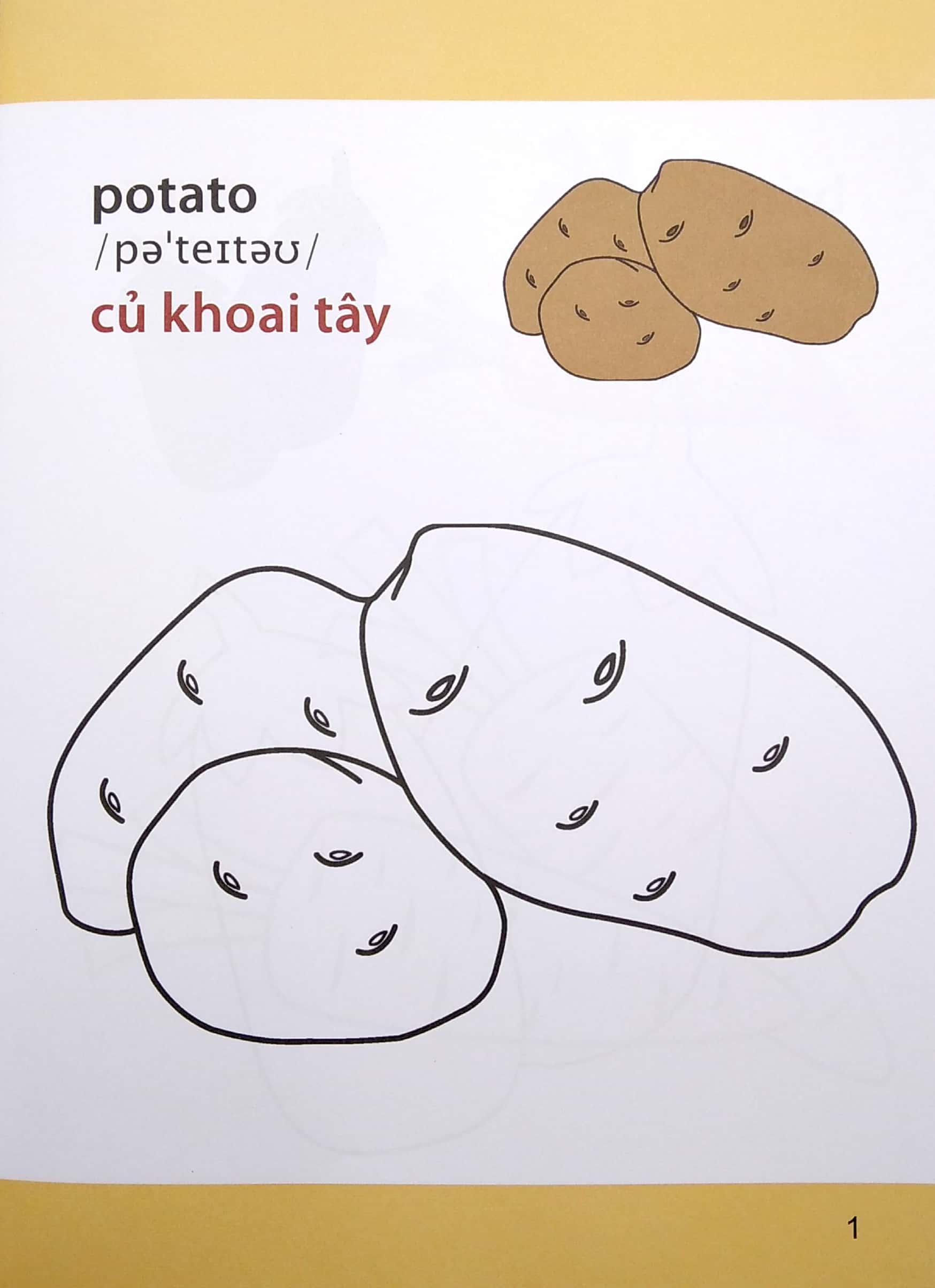 Giờ Học Tô Màu Của Bé - Rau Củ (Siêu Vui Nhộn - Siêu Bổ Ích)