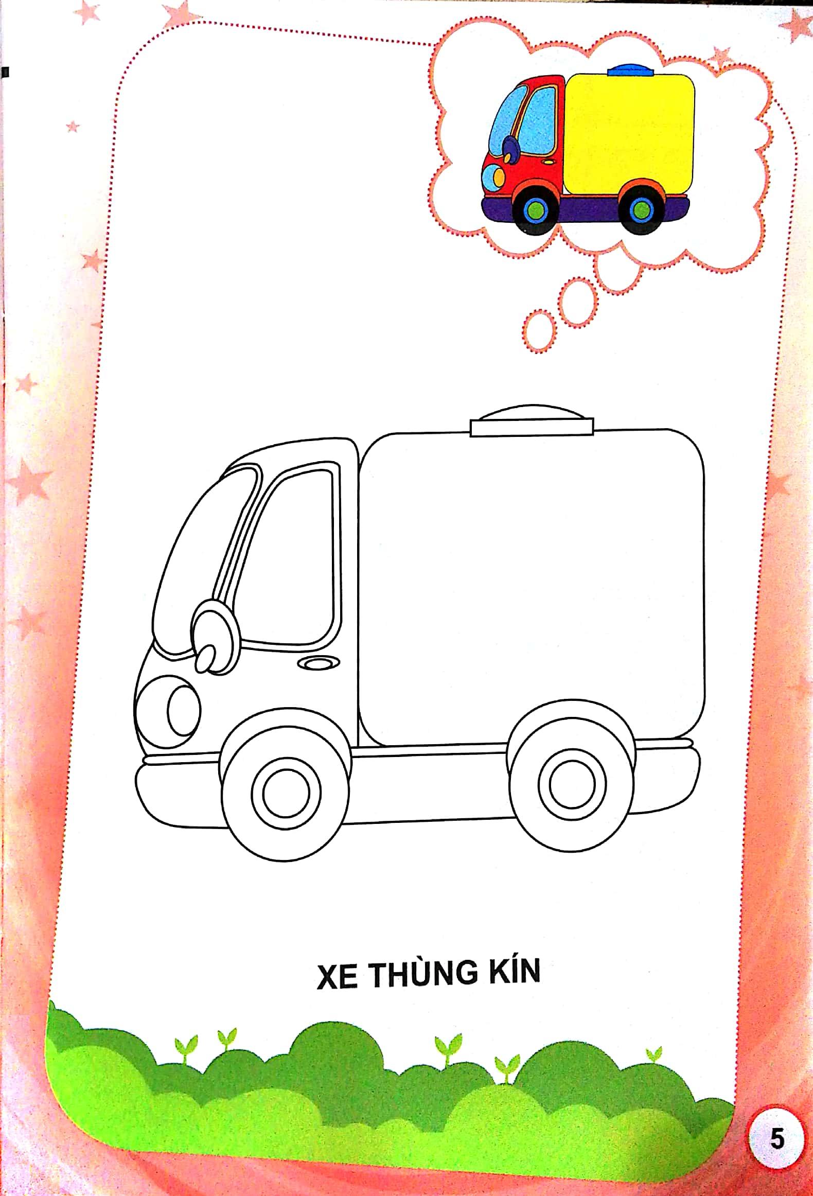 Bé Tập Tô Màu - Phương Tiện Giao Thông (Tái Bản 2023)