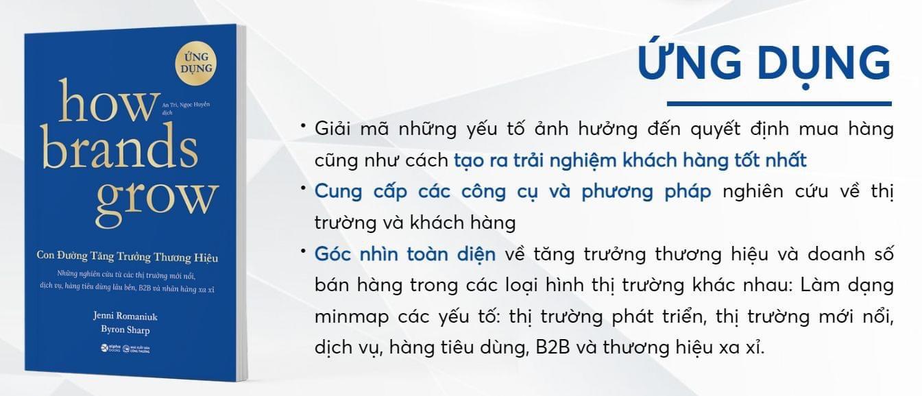 Lẻ/Combo How Brands Grow - Con Đường Tăng Trưởng Thương Hiệu - ỨNG DỤNG & KHÁM PHÁ - Bản Quyền
