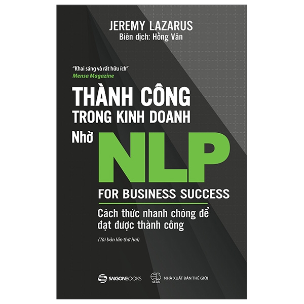Combo Sách Thành Công Trong Kinh Doanh Nhờ NLP + Ứng Dụng Thành Công NLP (Bộ 2 Cuốn)