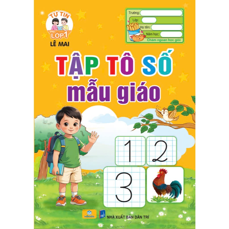 Sách - Combo 5 quyển Tập tô chữ, tô số mẫu giáo, tô chữ hoa và các nét cơ bản -ndbooks