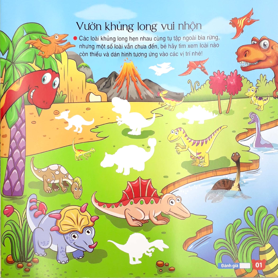 Bộ Sưu Tập 200 Sticker - Vương Quốc Khủng Long