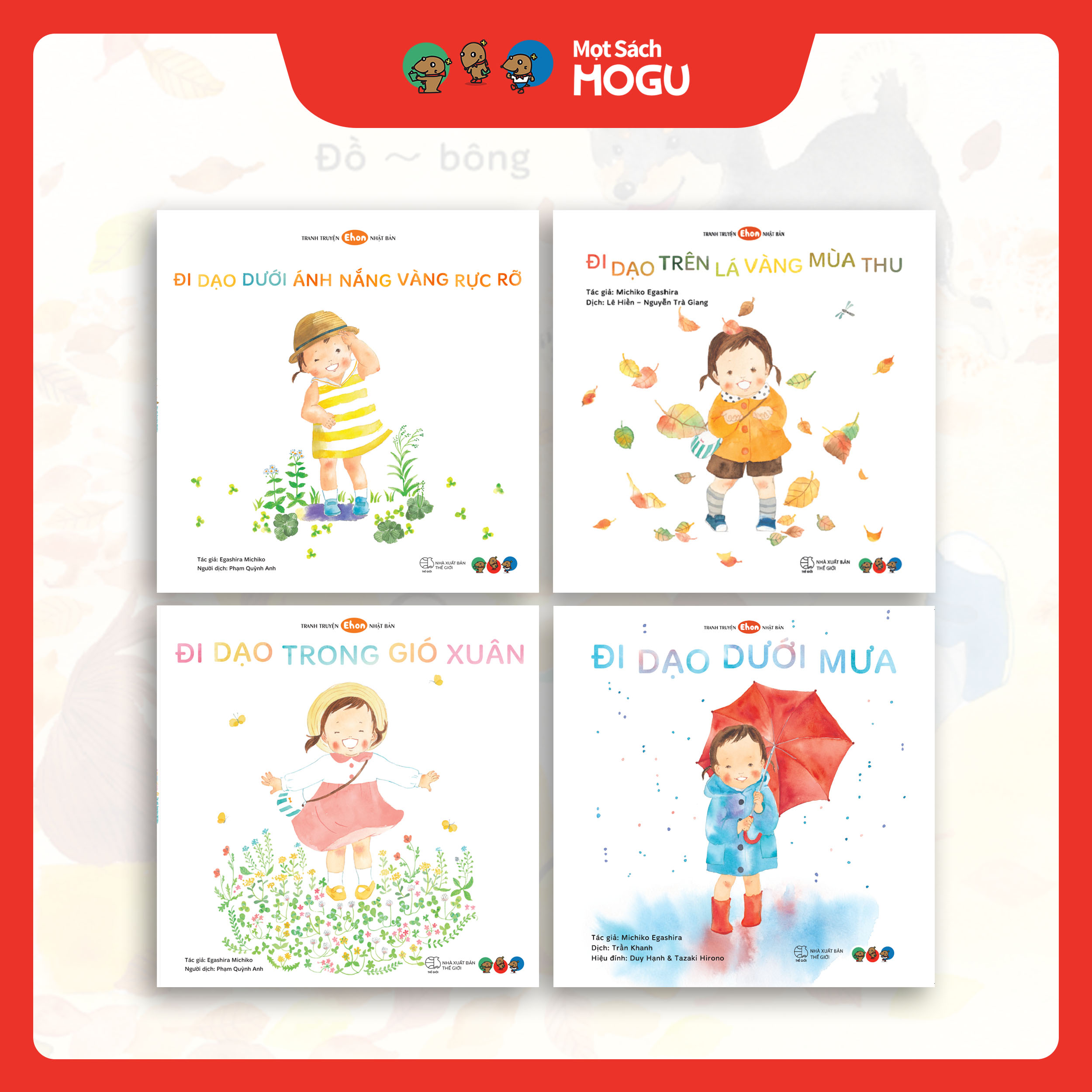 Truyện Ehon bé 1-2-3 tuổi - Bộ 5 cuốn Khám phá 4 mùa