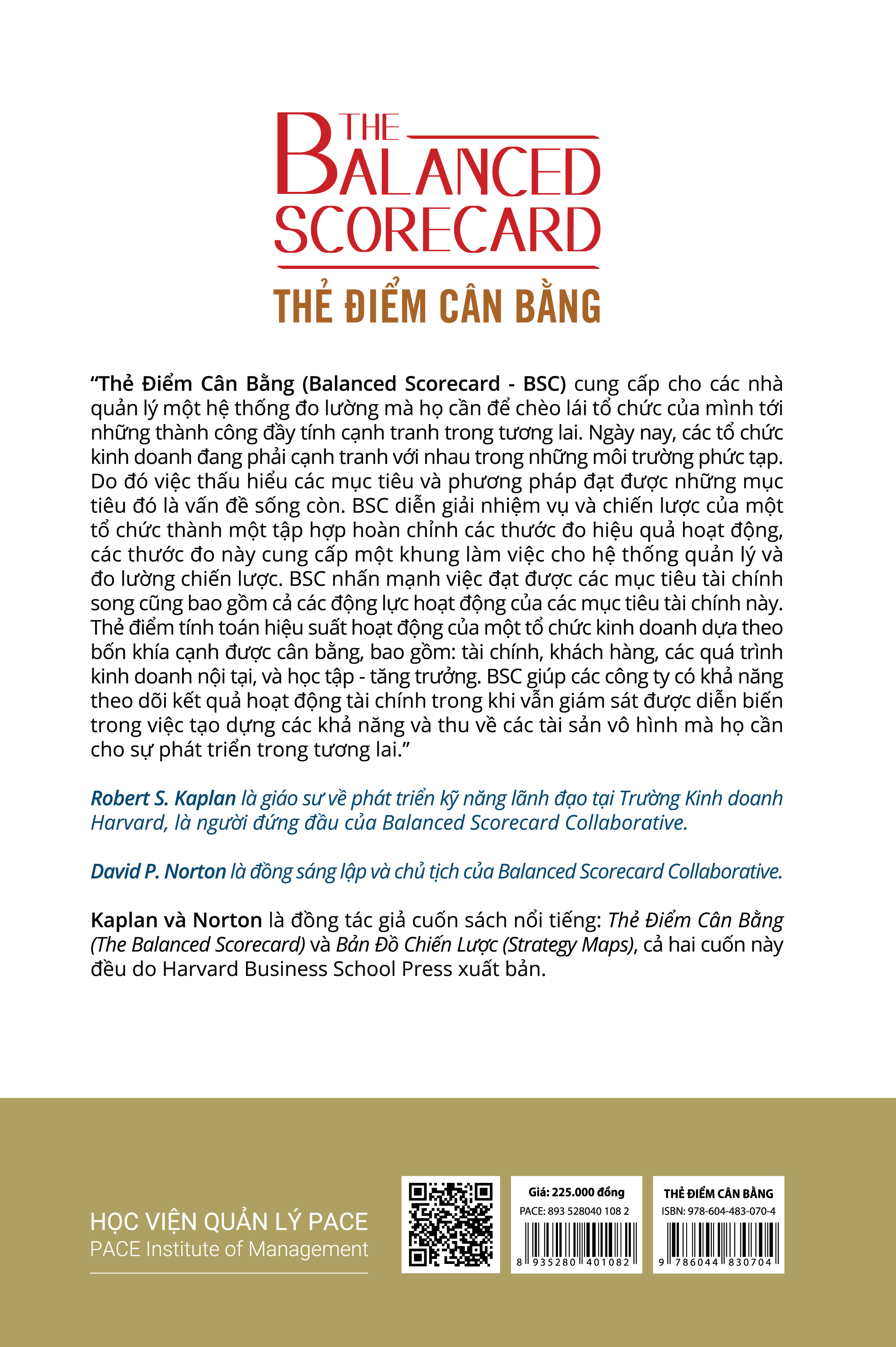 THẺ ĐIỂM CÂN BẰNG (The Balanced Scorecard) - Robert S. Kaplan & David P. Norton - tái bản - (bìa cứng)