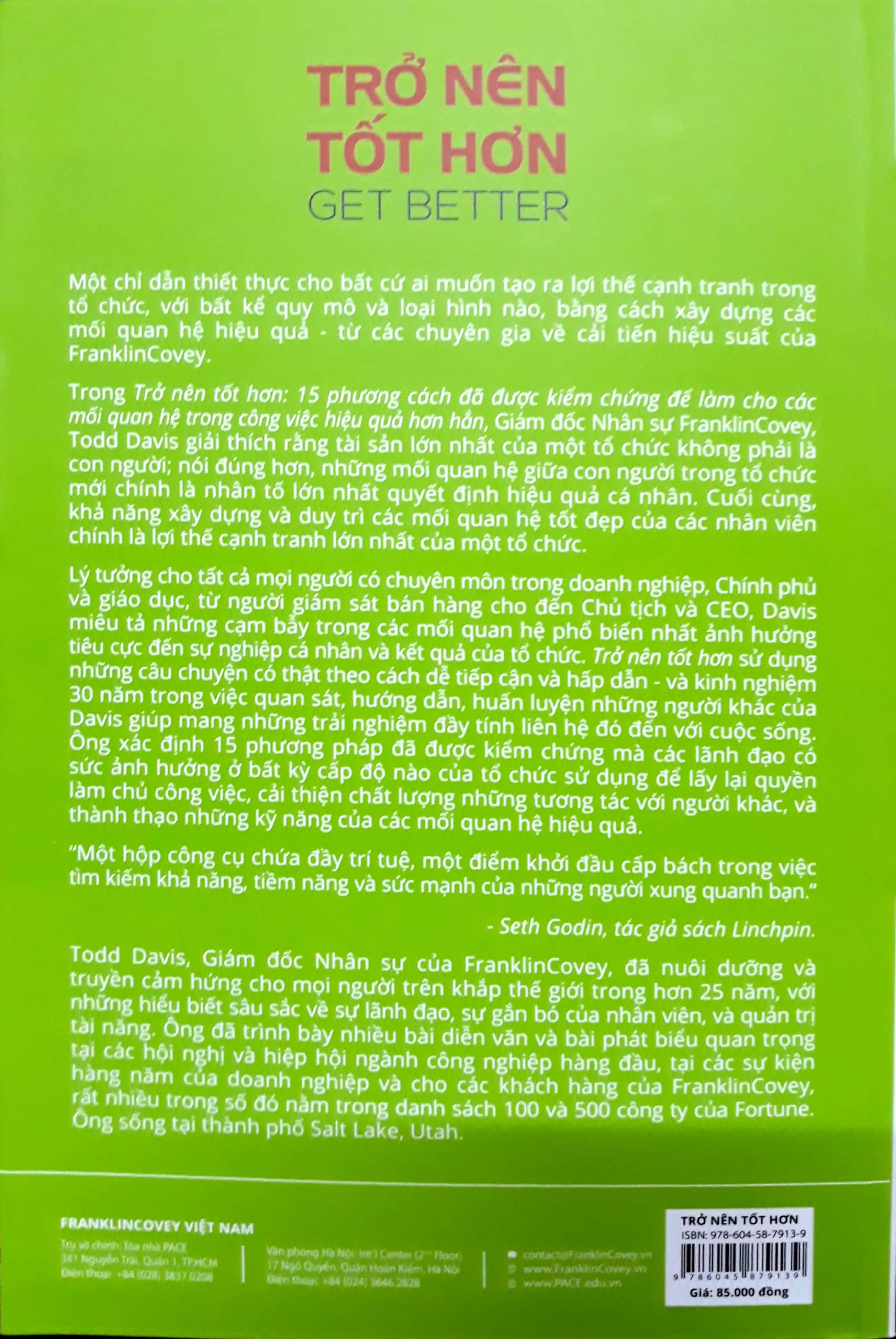 Sách PACE Books - Trở nên tốt hơn (Get Better) - Todd Davis