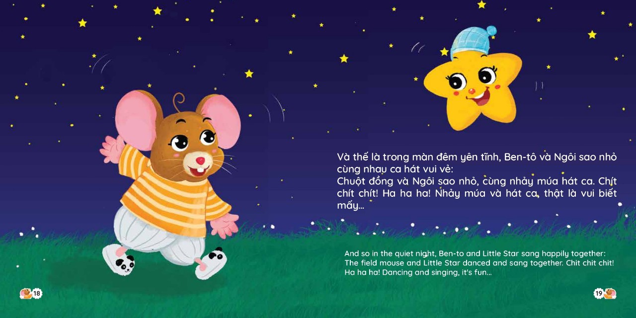 Sách - Bộ Ehon Song Ngữ Anh Việt- Chuột Ben Tô bé nhỏ - Rèn Luyện Tính Tự Lập Cho Trẻ 0 - 6 Tuổi ( Bộ 4 cuốn)