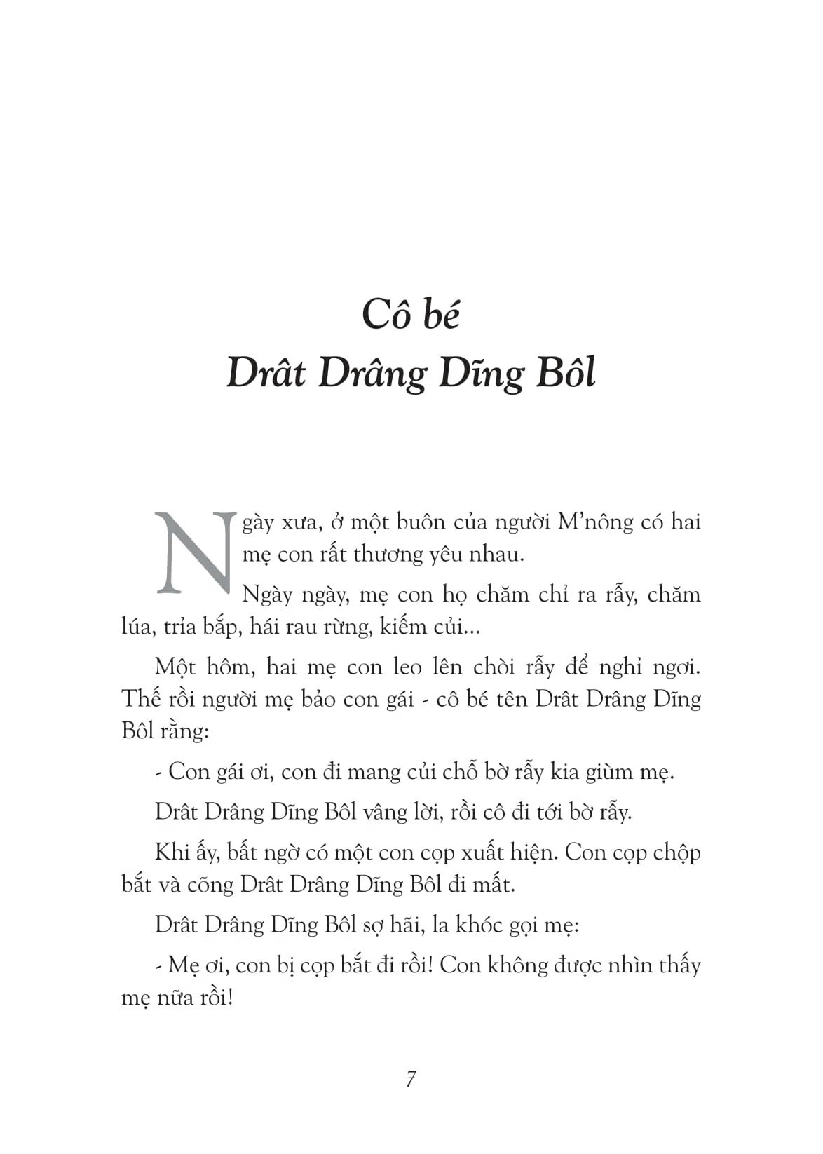 Cô Bé Drât Drâng Dĩng Bôl - Truyện Cổ M