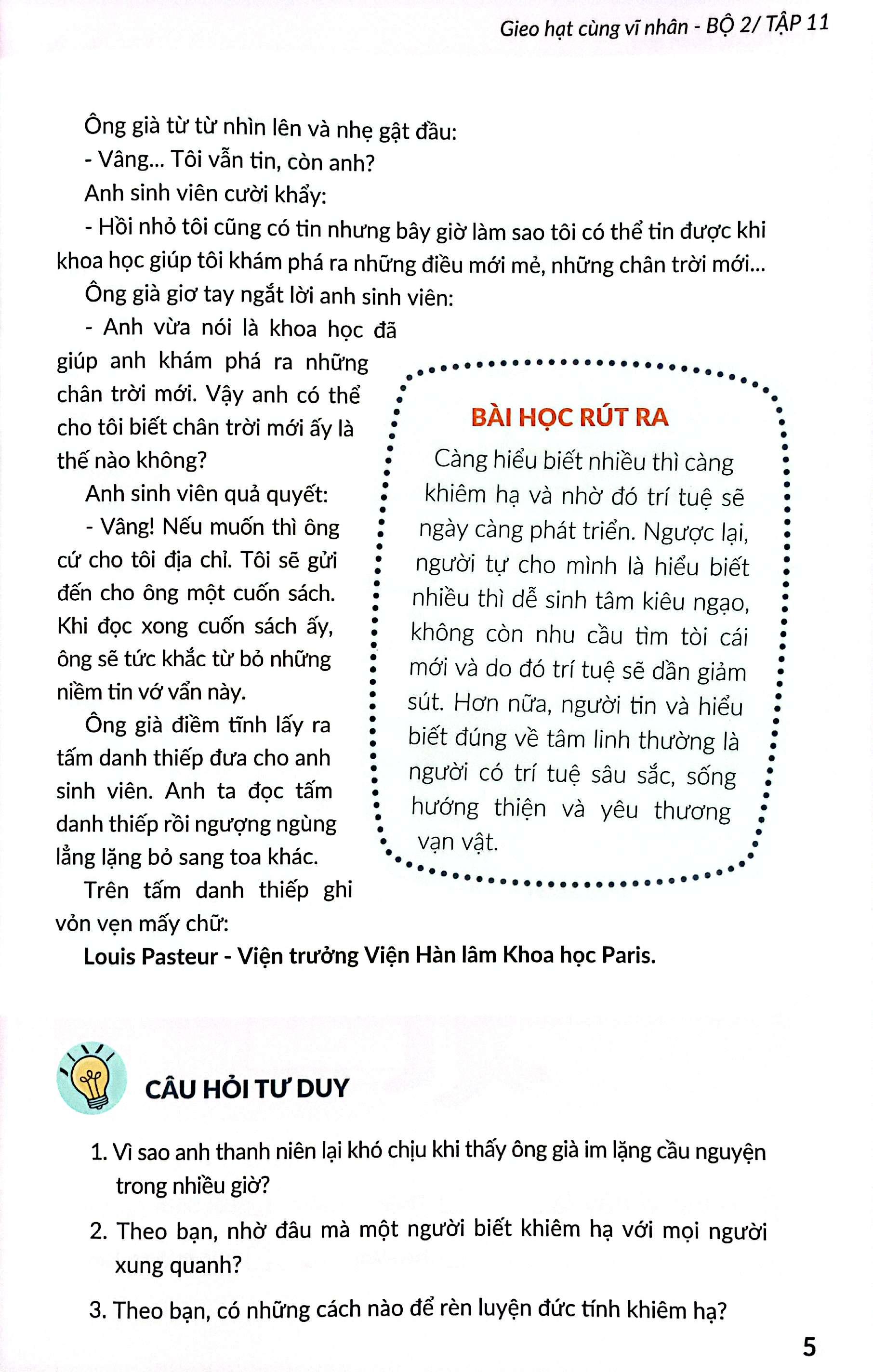 Sách - Gieo Hạt Cùng Vĩ Nhân - Bộ 2 - Tập 11