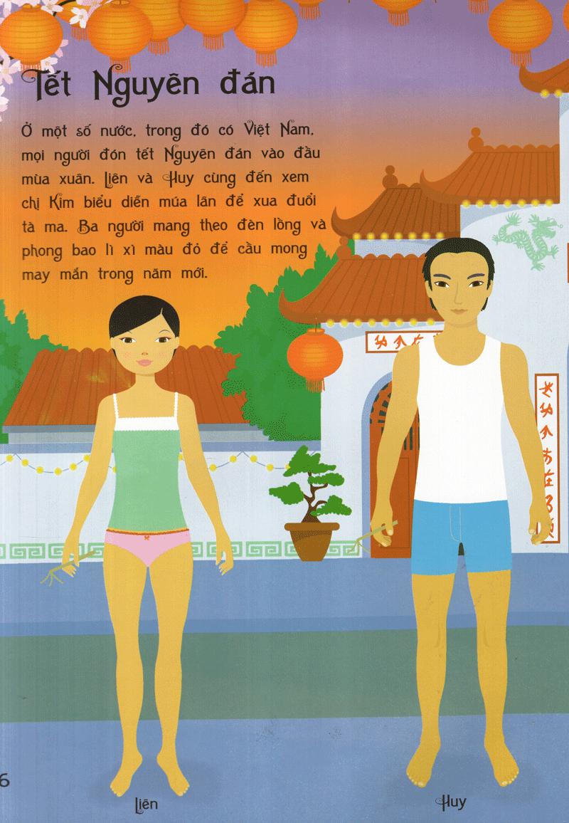 Dán Hình Sáng Tạo Trang Phục Búp Bê - Trang Phục Các Nước 2