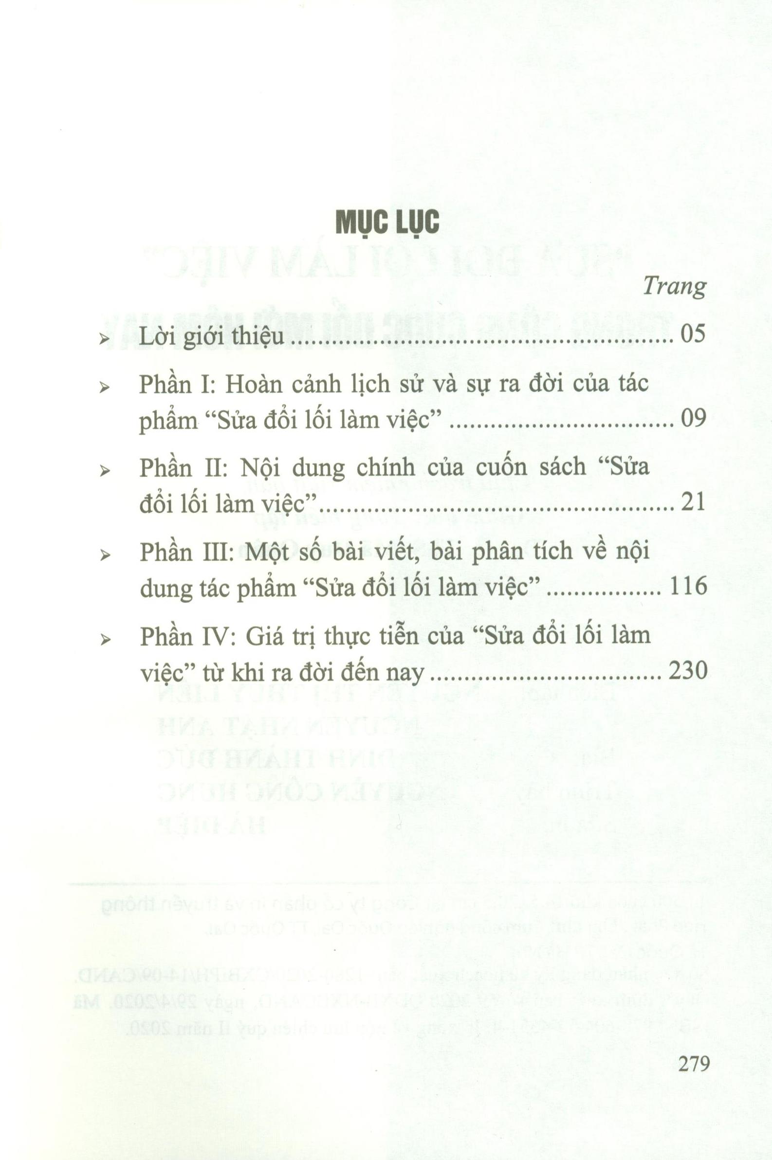 Sửa Đổi Lối Làm Việc Trong Công Cuộc Đổi Mới Hôm Nay