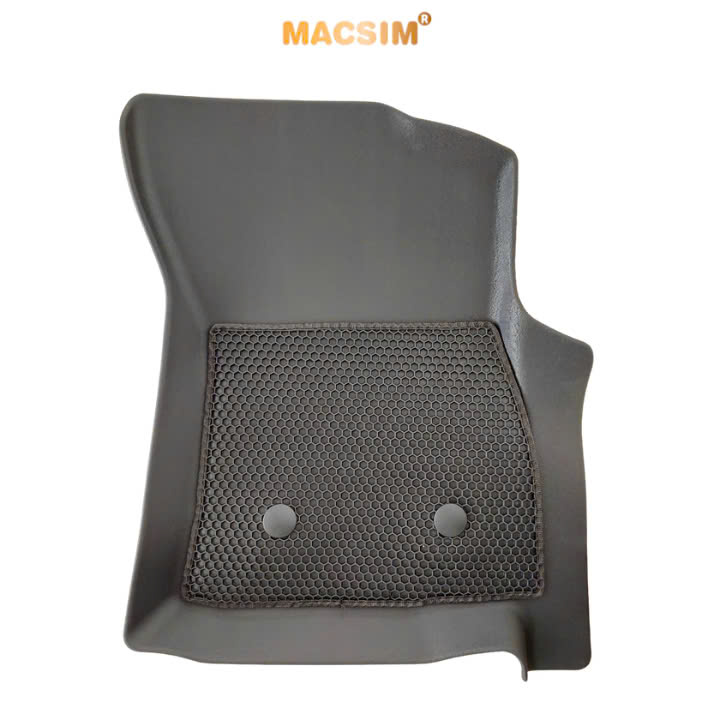 Thảm 2 lớp (sd3) dạng lưới lục giác cho Toyota Hilux 2015-2025 bề mặt cao su siêu sạch nhãn hiệu Macsim