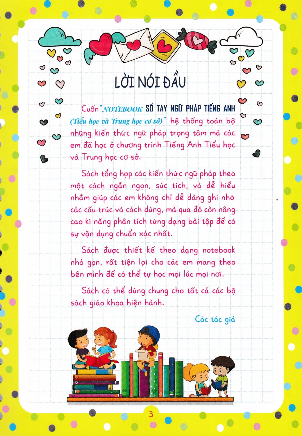 Notebook Sổ Tay Ngữ Pháp Tiếng Anh Tiểu Học Và Trung Học Cơ Sở - HA