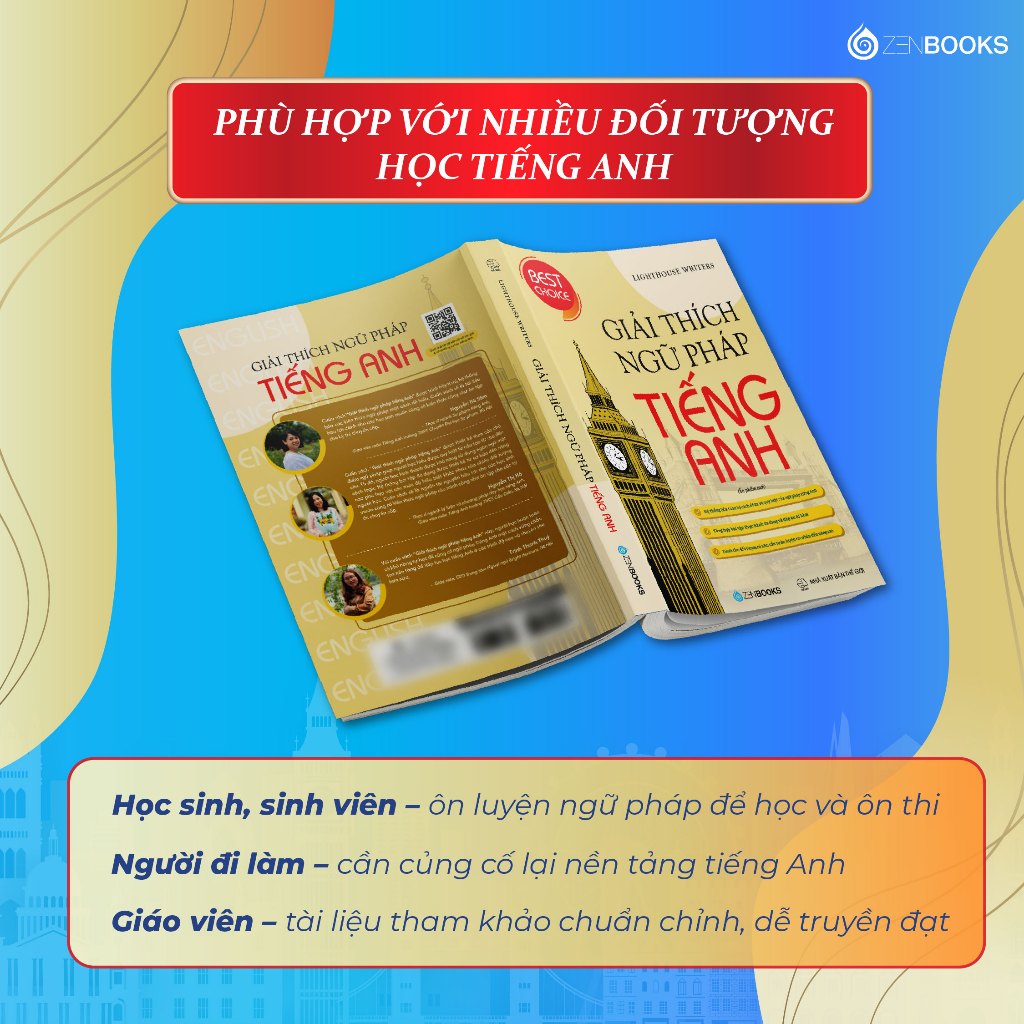 Combo Sách IELTS WRITING JOURNEY (6.0 TB & 8.0) & Giải Thích Ngữ Pháp Tiếng Anh