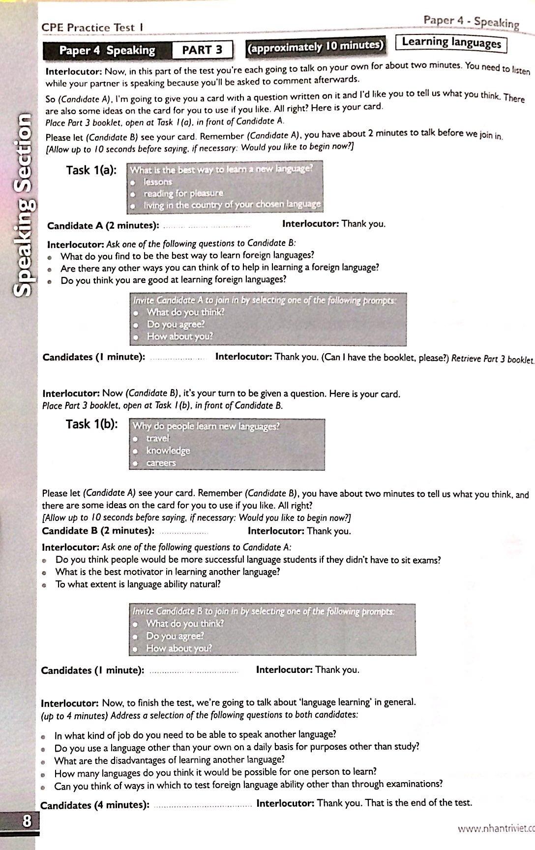 Succeed in CPE - 8 Practice Tests (Kèm file MP3)