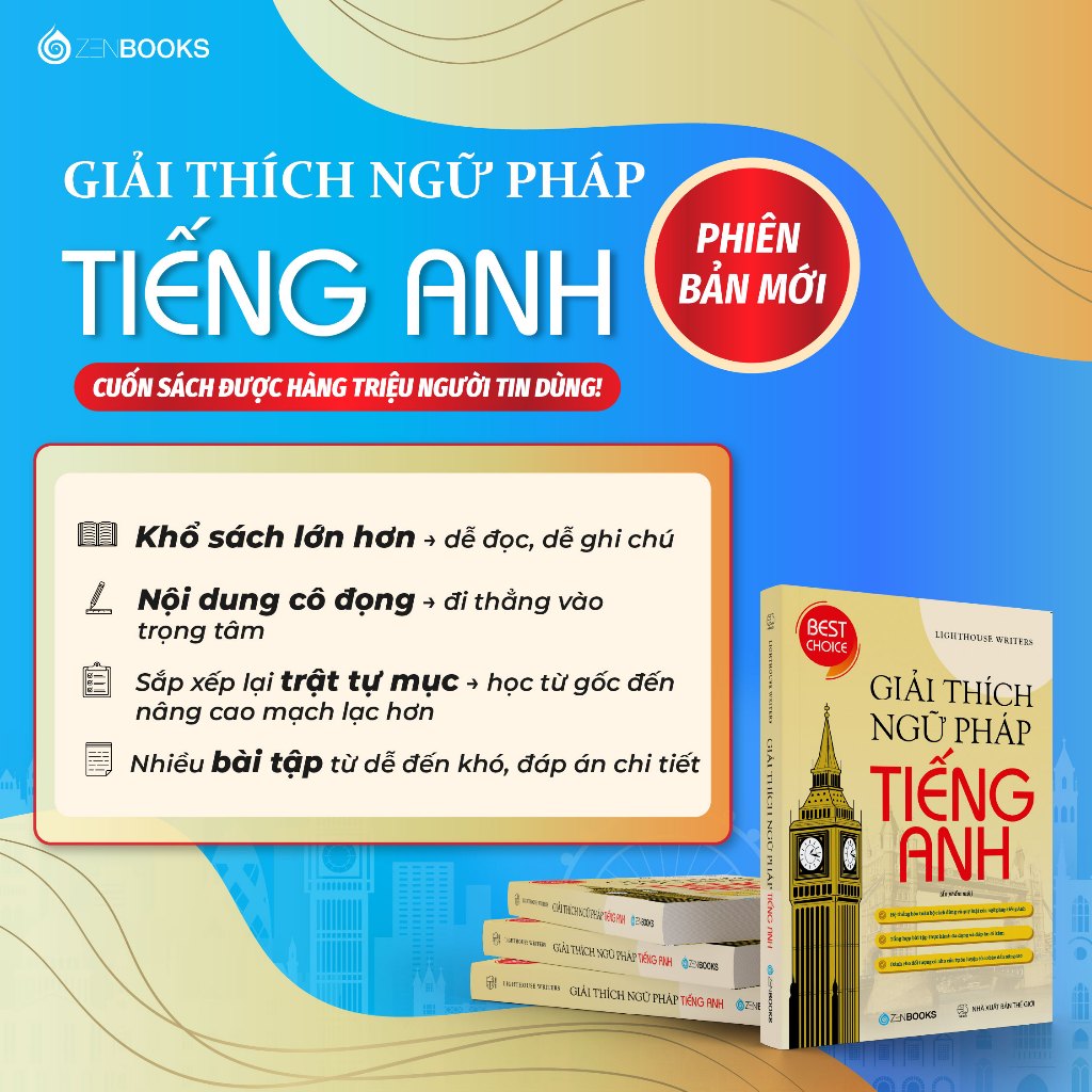 Sách - Combo Làm Chủ Tiếng Anh ( Giải Thích Ngữ Pháp Tiếng Anh + IELTS Writting Journey From Basic to Band 6.0 TB)