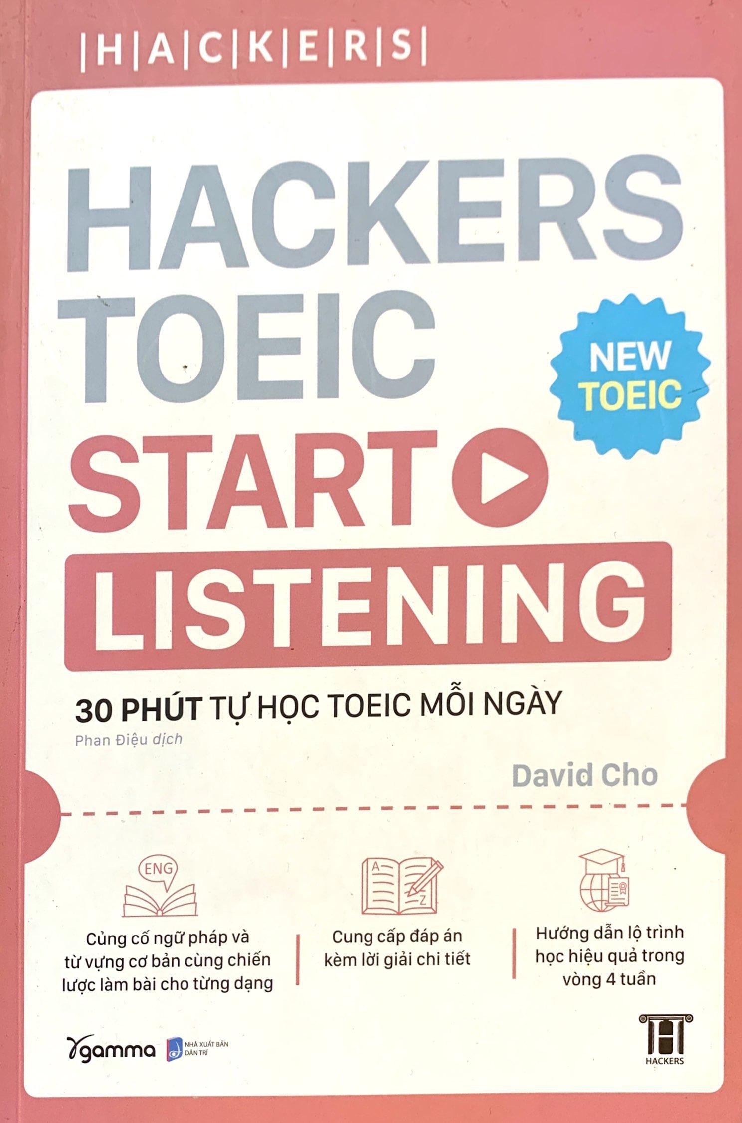 Hackers Toeic Start Listening - 30 Phút Tự Học Toeic Mỗi Ngày